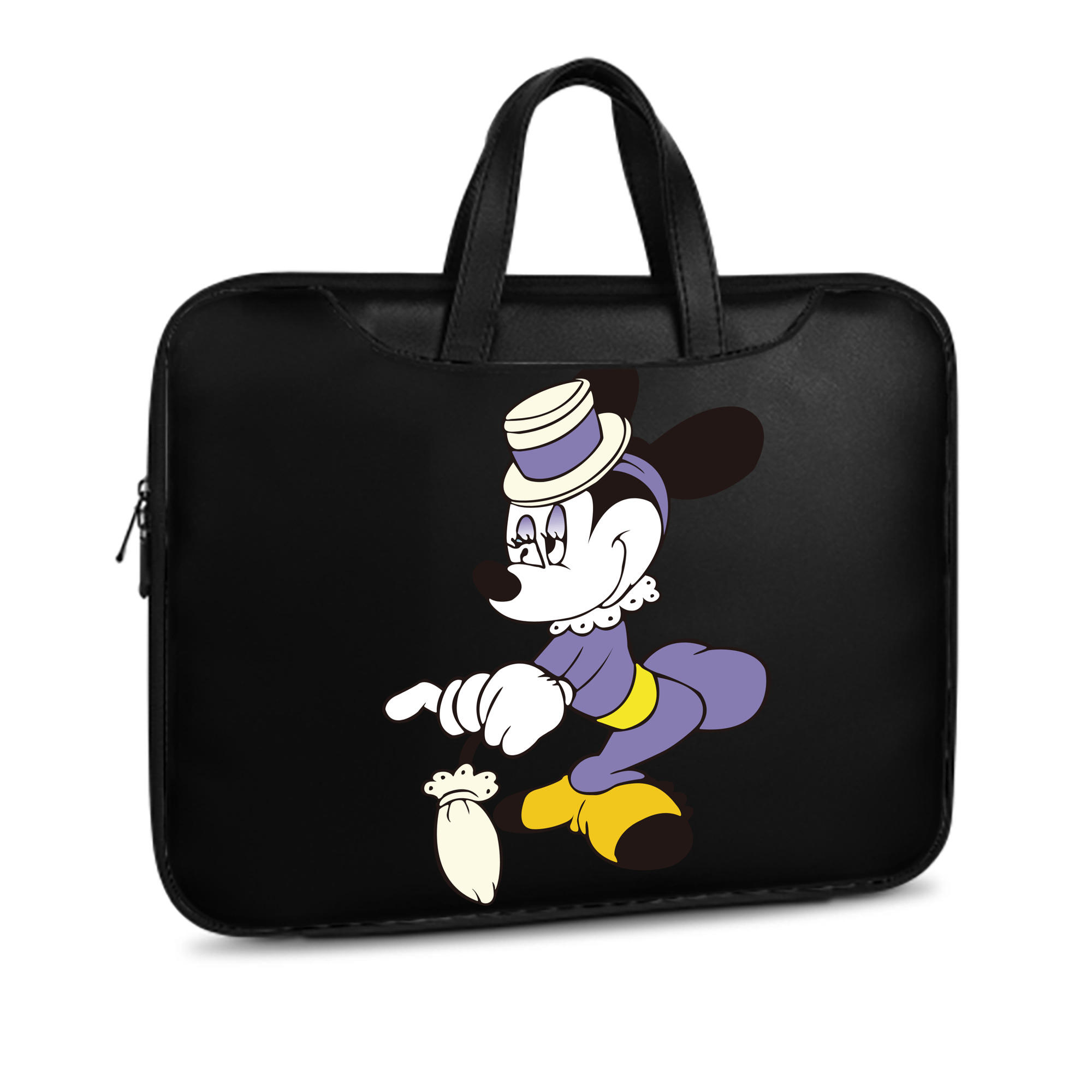 （画像用） ミッキーマウス Mickey Mouse レザーラップトップバッグ　ノートパソコンケース
