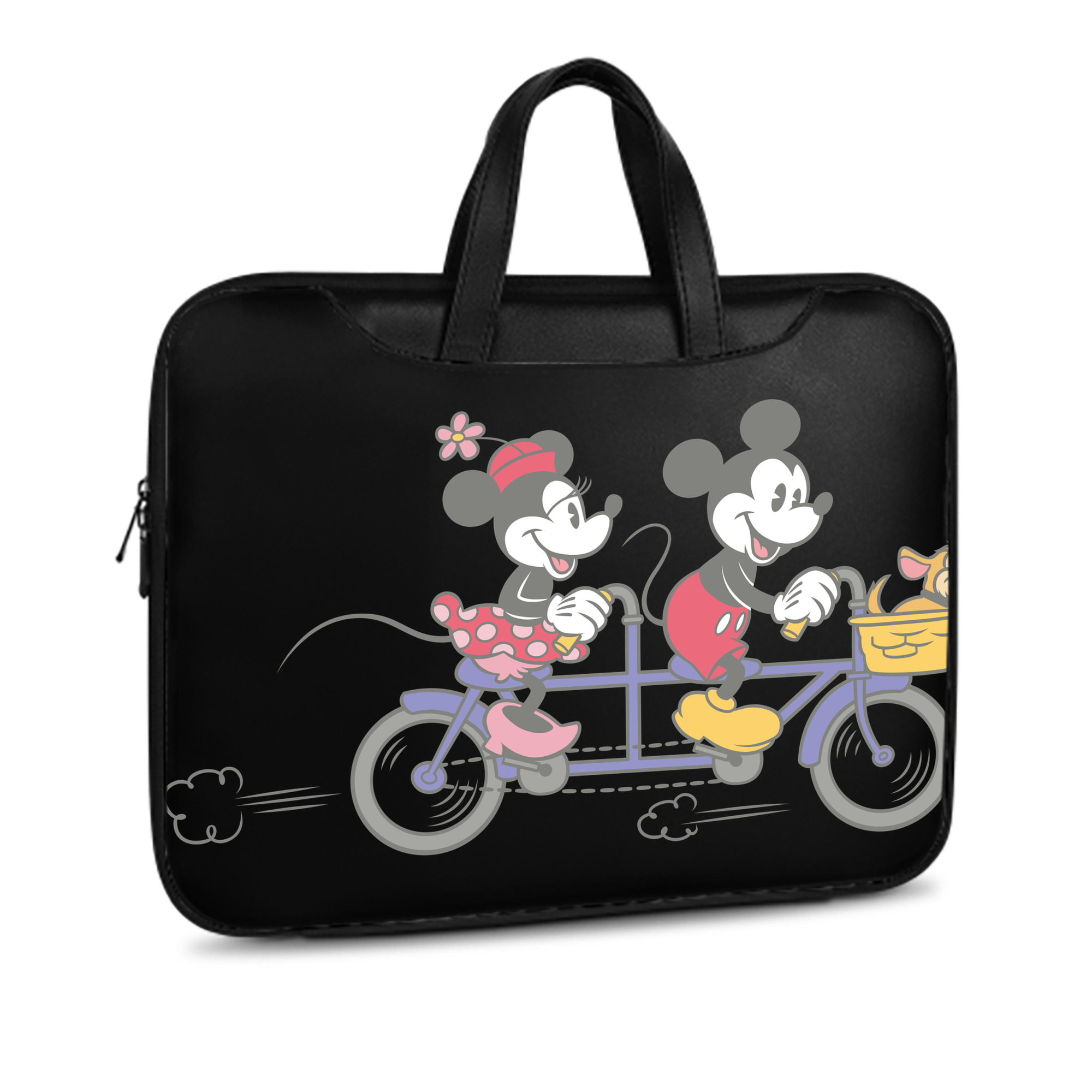 （画像用） ミッキーマウス Mickey Mouse レザーラップトップバッグ　ノートパソコンケース