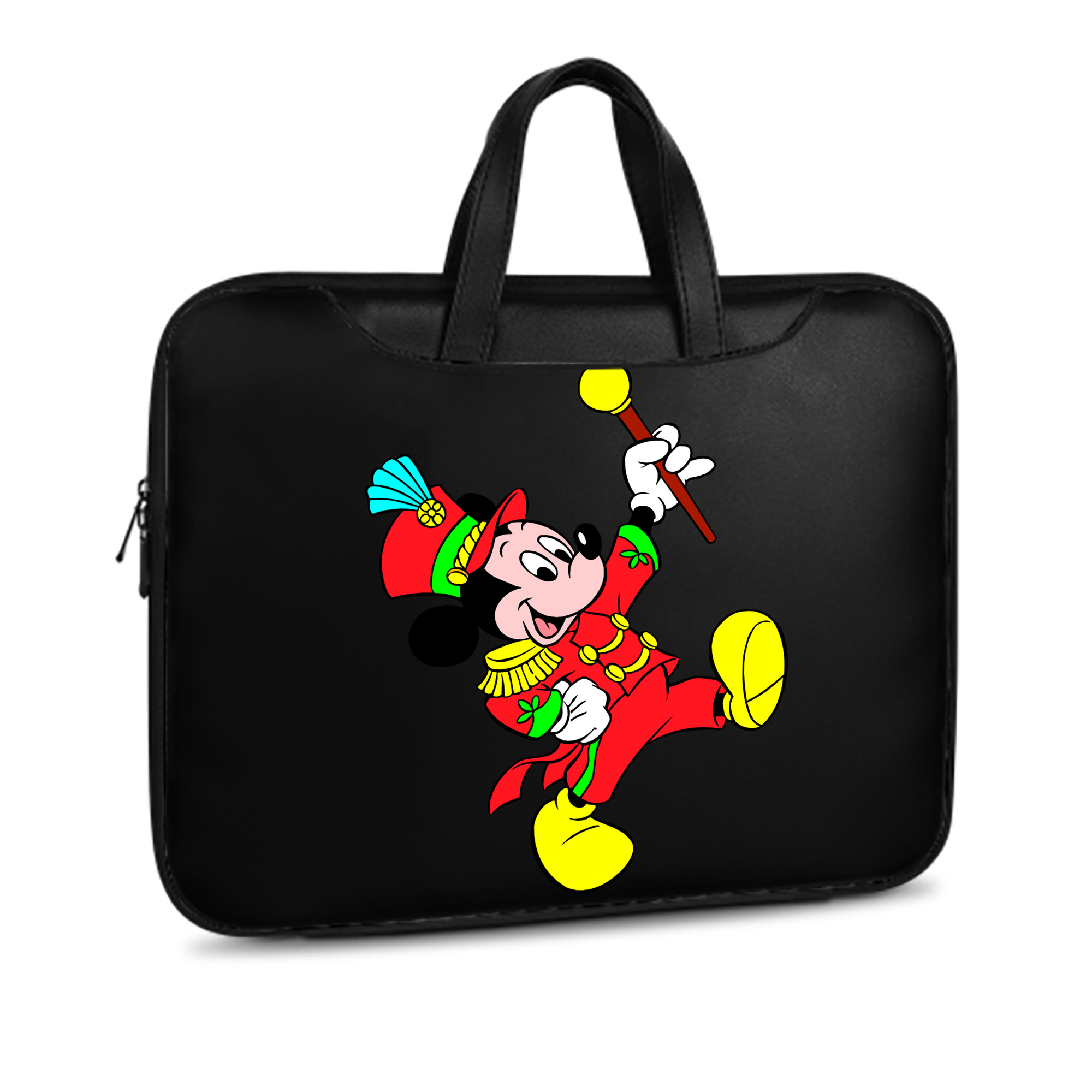 （画像用） ミッキーマウス Mickey Mouse レザーラップトップバッグ　ノートパソコンケース