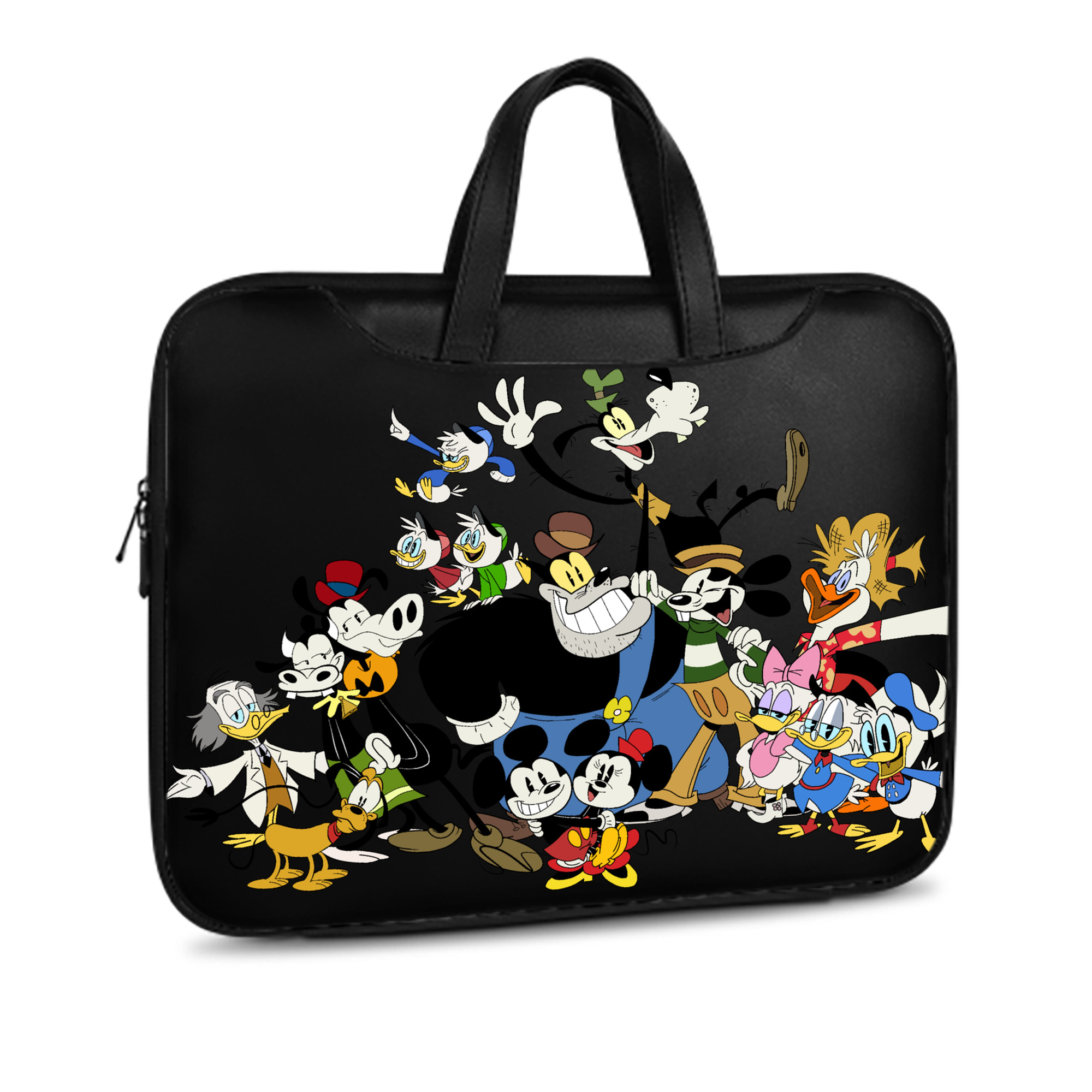 （画像用） ミッキーマウス Mickey Mouse レザーラップトップバッグ　ノートパソコンケース