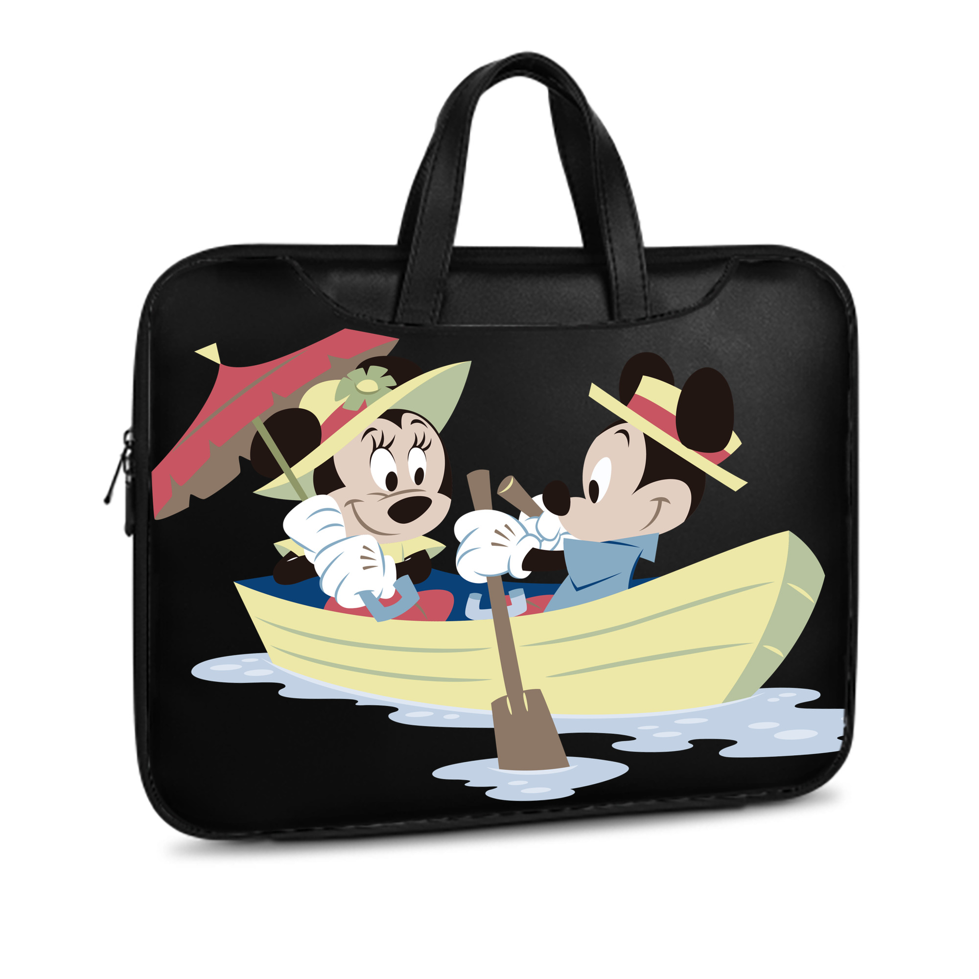 （画像用） ミッキーマウス Mickey Mouse レザーラップトップバッグ　ノートパソコンケース