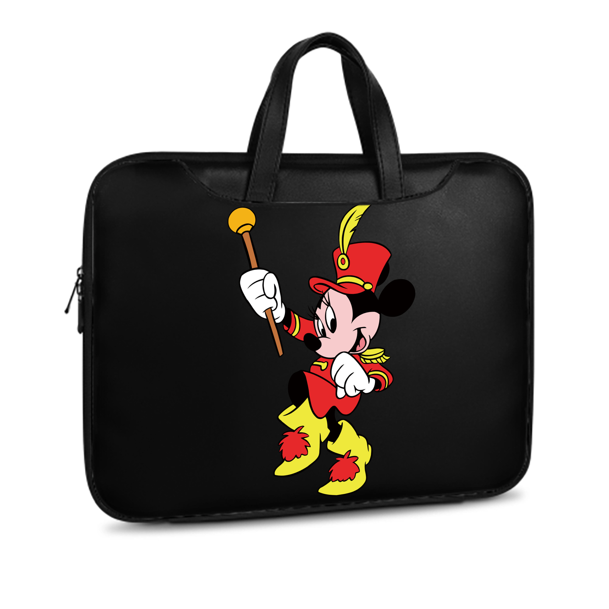 （画像用） ミッキーマウス Mickey Mouse レザーラップトップバッグ　ノートパソコンケース