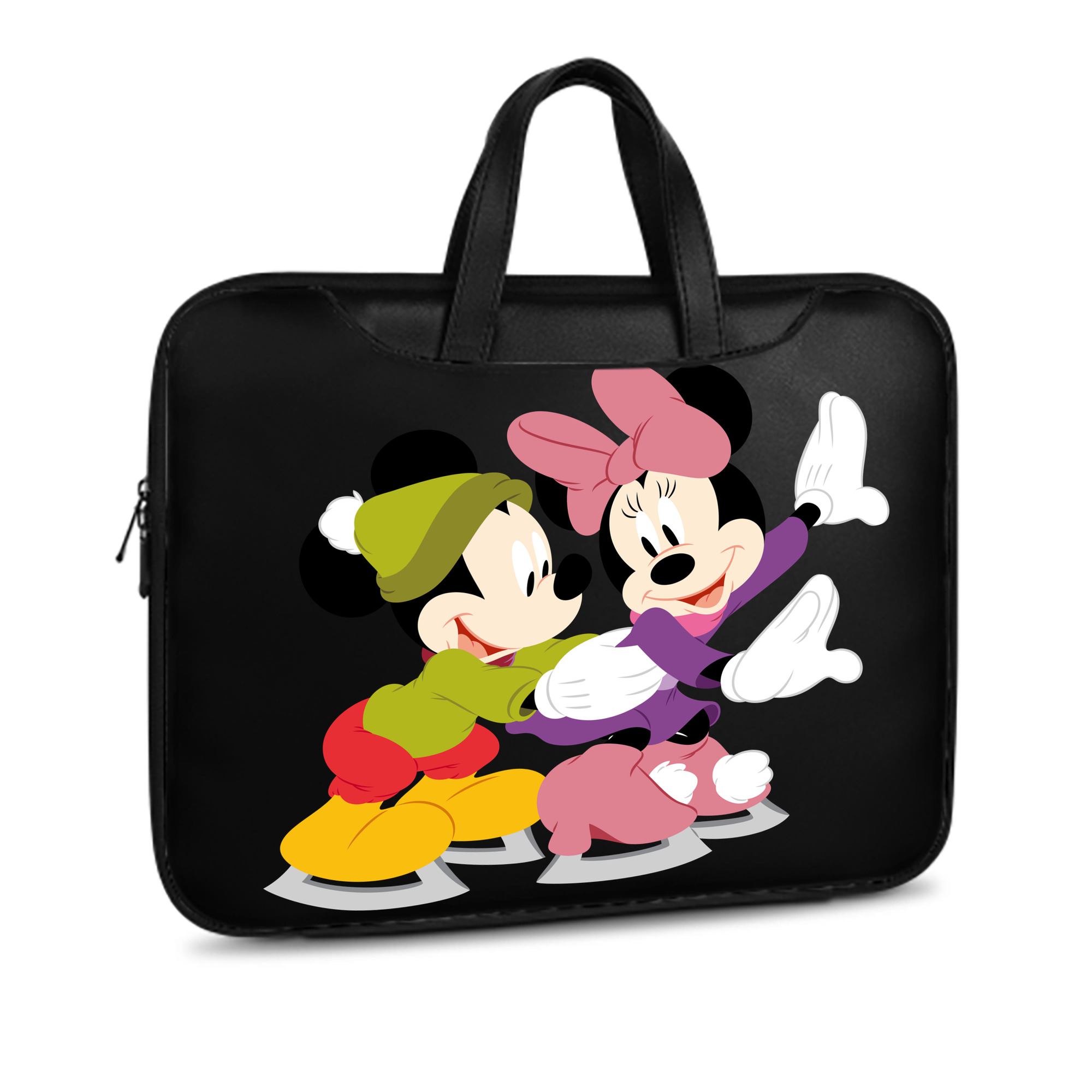 （画像用） ミッキーマウス Mickey Mouse レザーラップトップバッグ　ノートパソコンケース