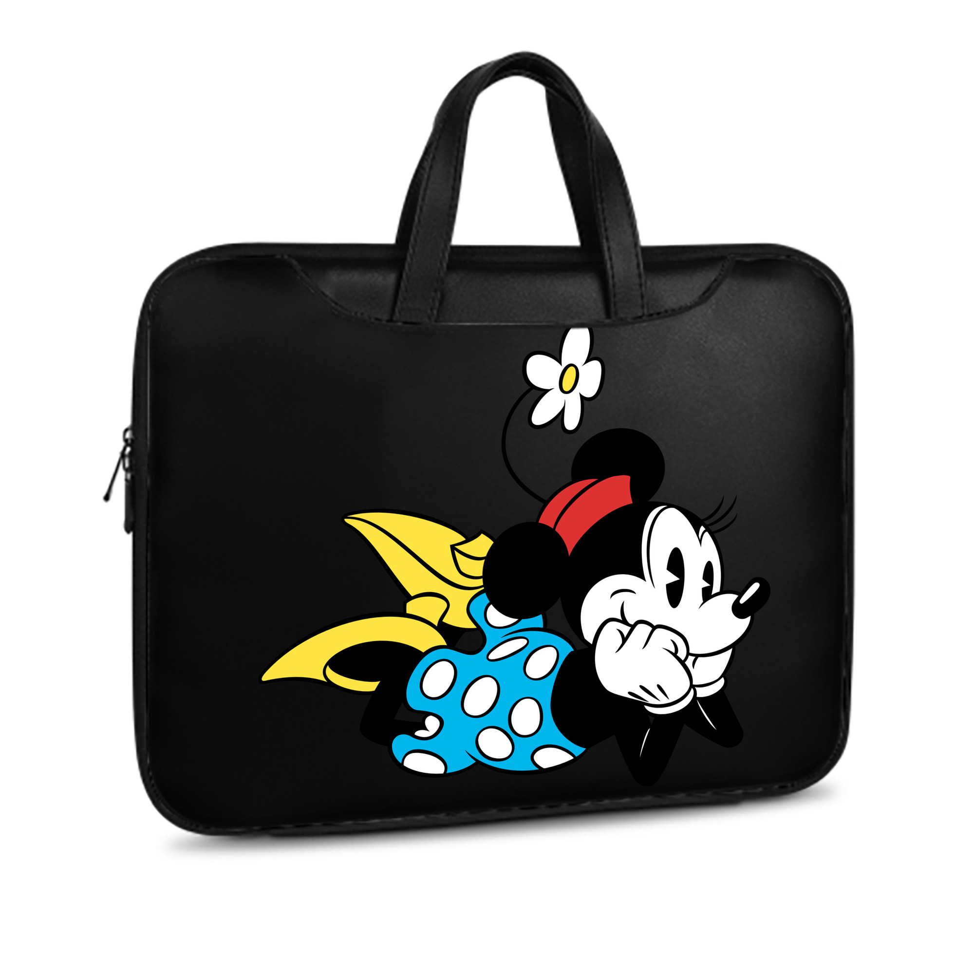 （画像用） ミッキーマウス Mickey Mouse レザーラップトップバッグ　ノートパソコンケース