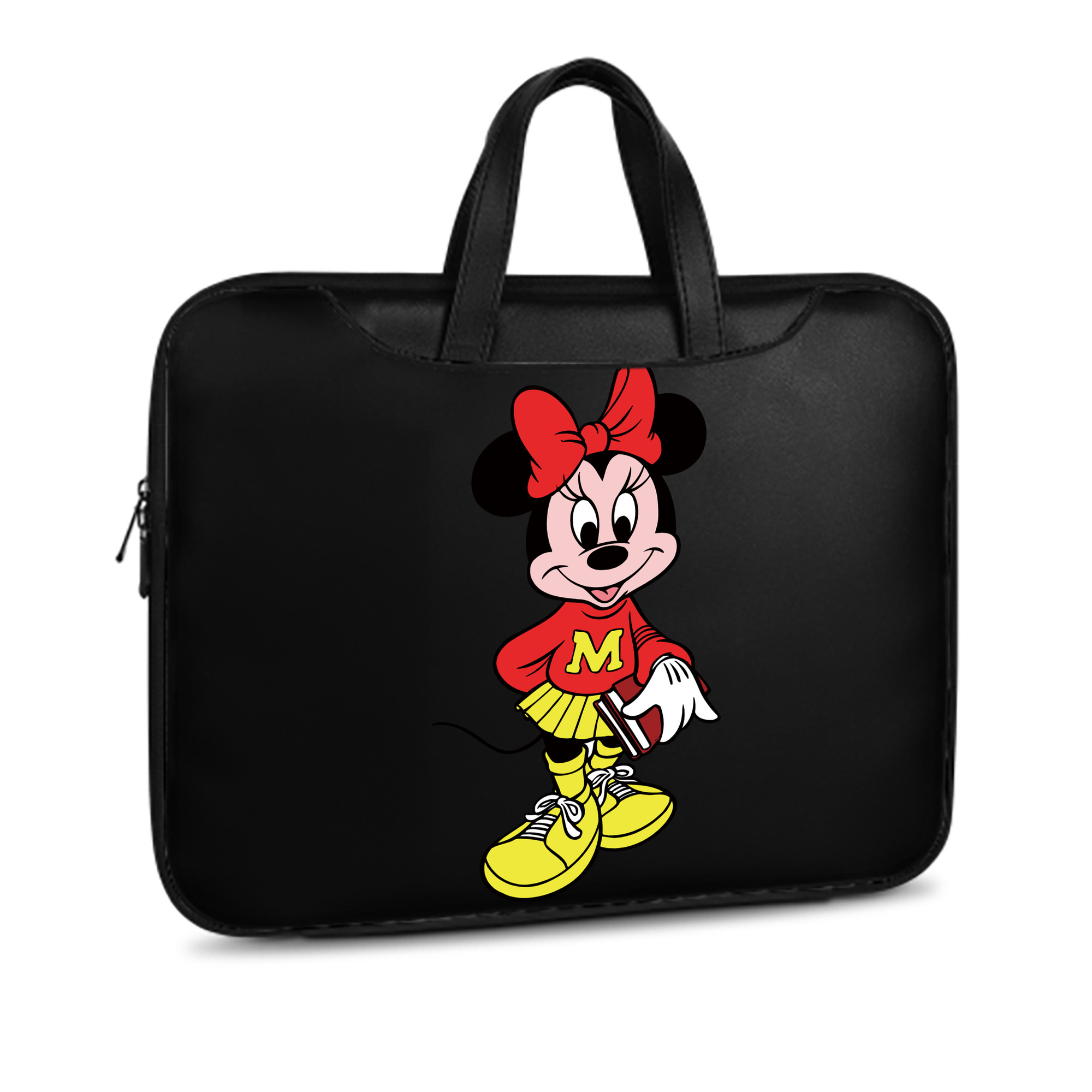 （画像用） ミッキーマウス Mickey Mouse レザーラップトップバッグ　ノートパソコンケース