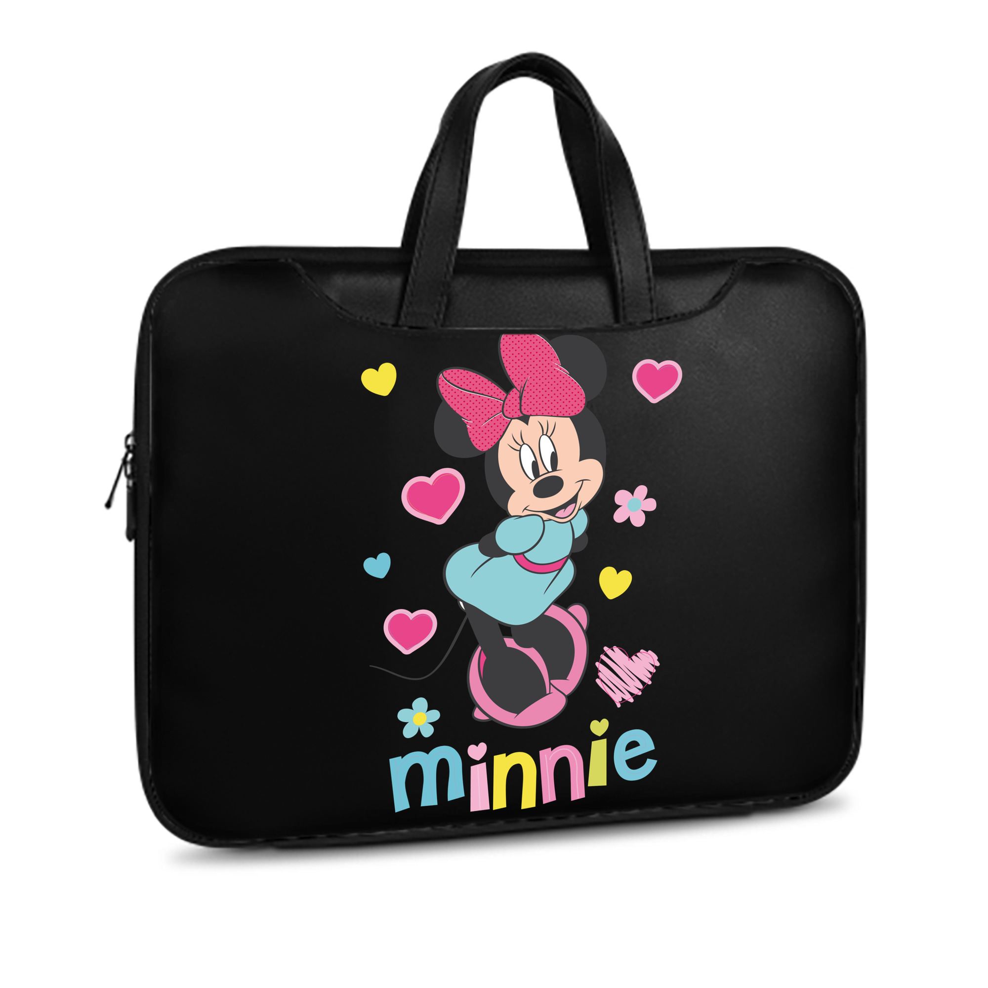 （画像用） ミッキーマウス Mickey Mouse レザーラップトップバッグ　ノートパソコンケース