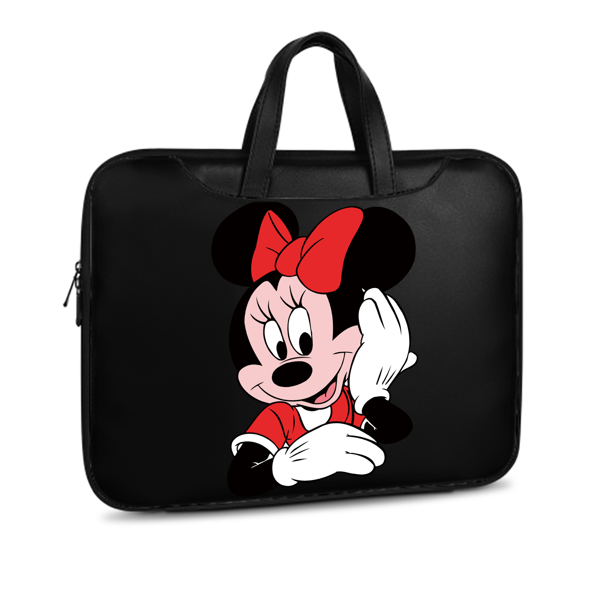 （画像用） ミッキーマウス Mickey Mouse レザーラップトップバッグ　ノートパソコンケース