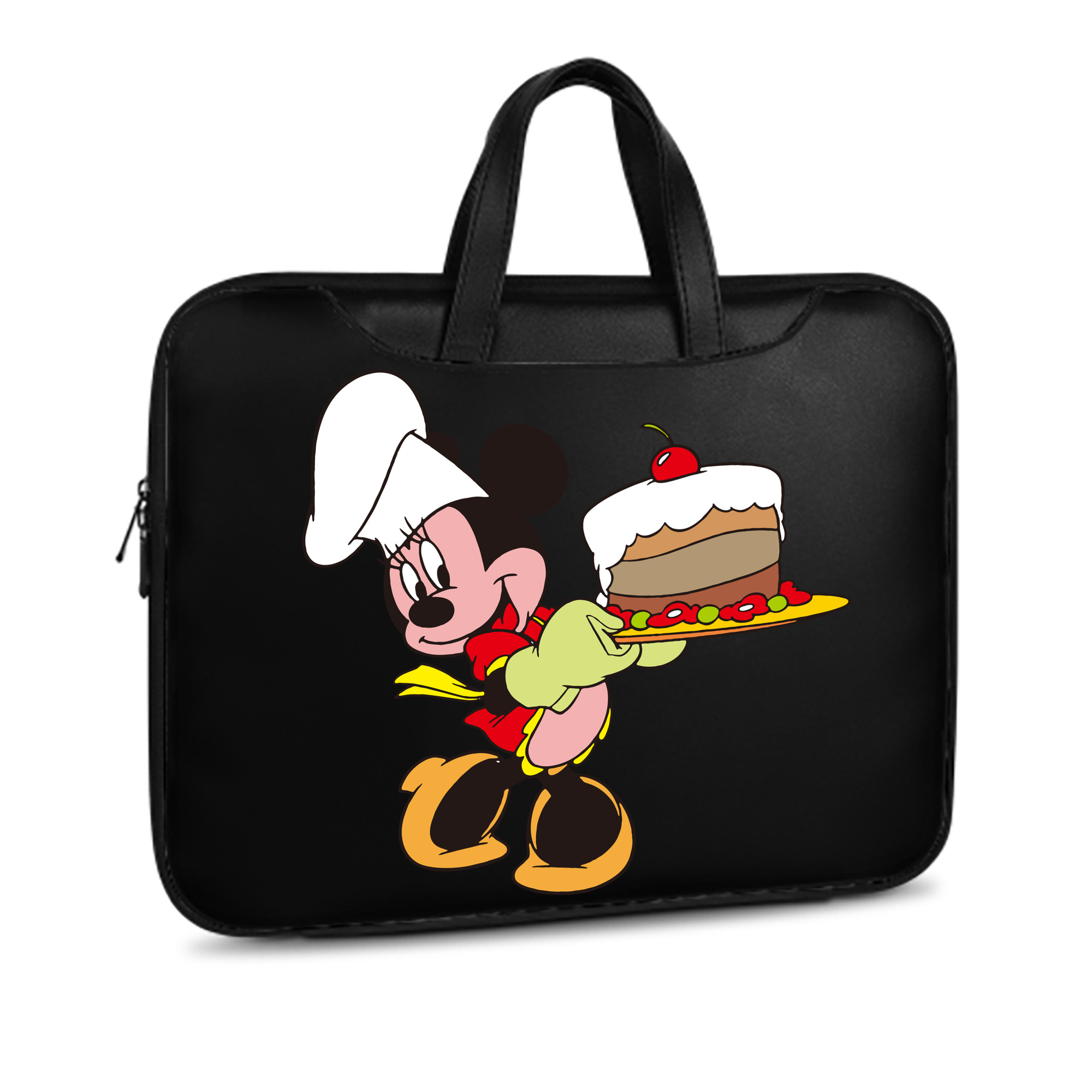 （画像用） ミッキーマウス Mickey Mouse レザーラップトップバッグ　ノートパソコンケース