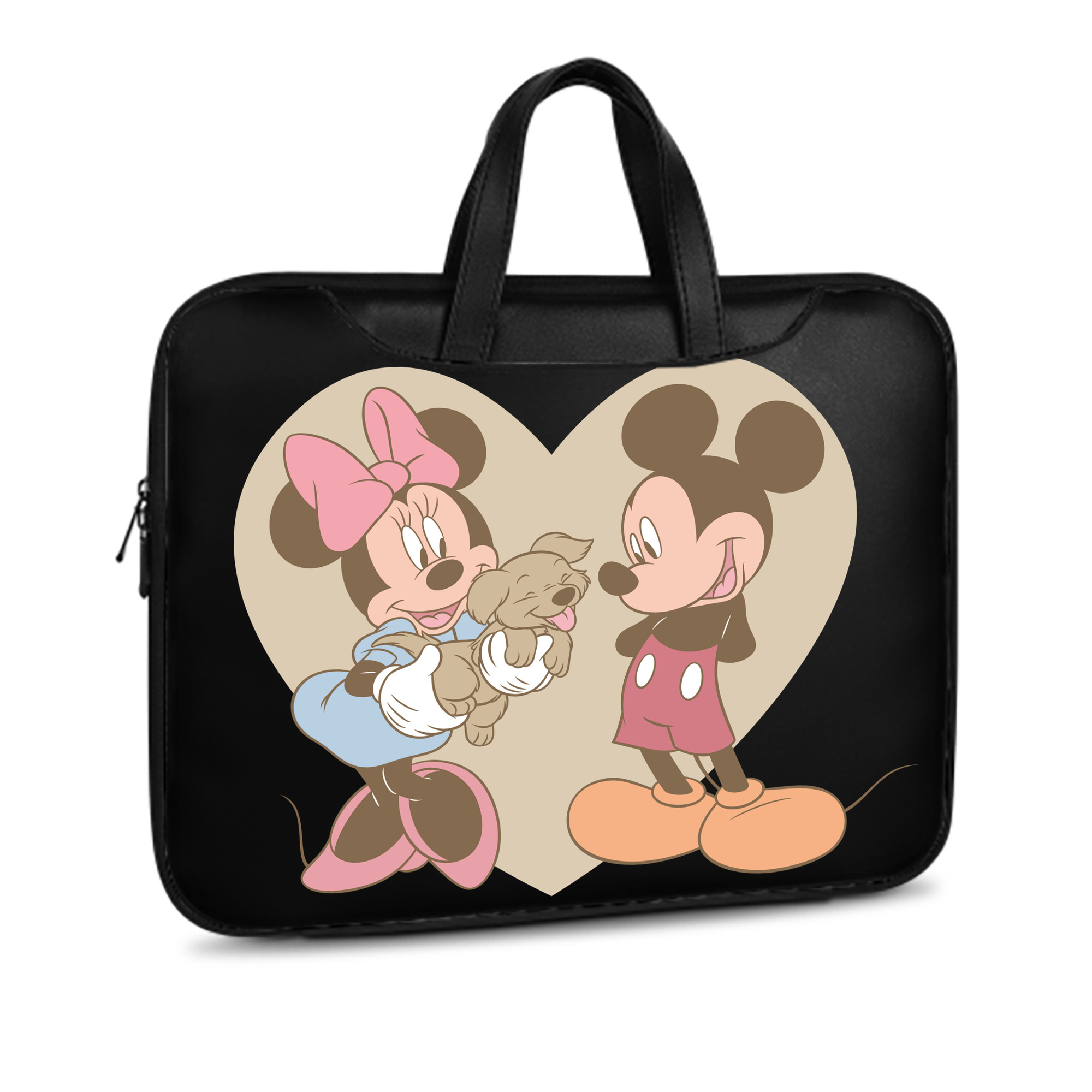 （画像用） ミッキーマウス Mickey Mouse レザーラップトップバッグ　ノートパソコンケース
