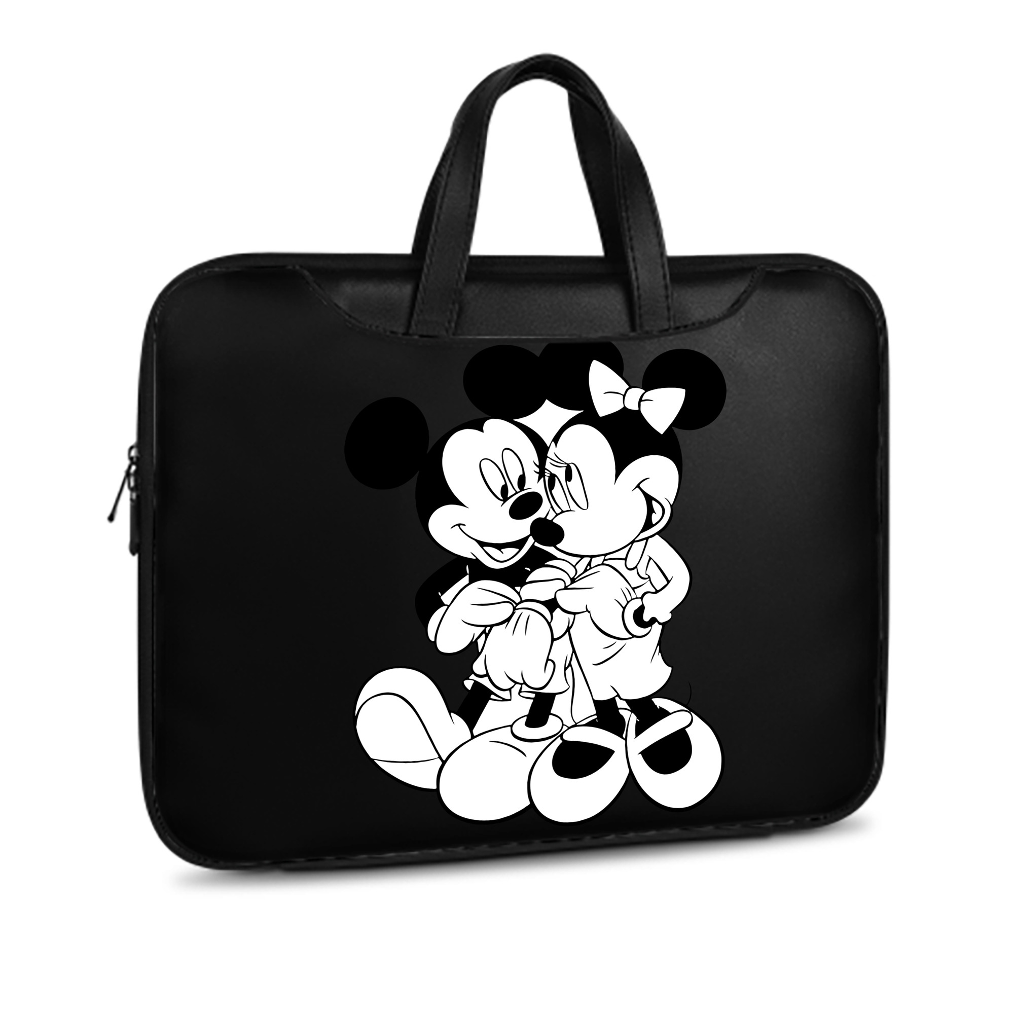 （画像用） ミッキーマウス Mickey Mouse レザーラップトップバッグ　ノートパソコンケース