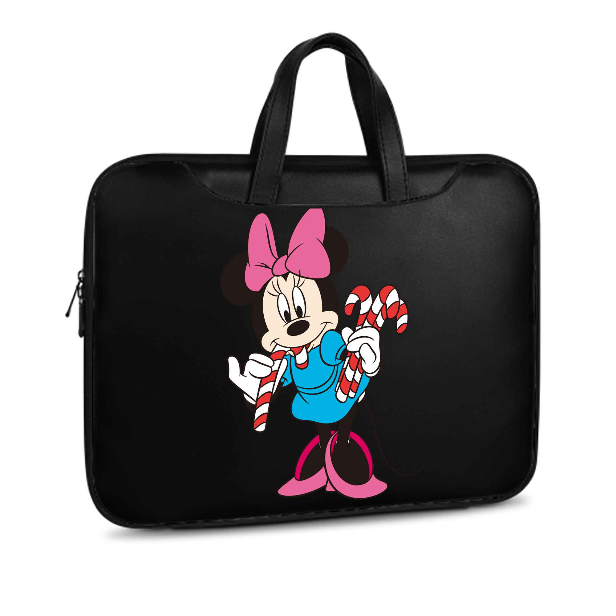（画像用） ミッキーマウス Mickey Mouse レザーラップトップバッグ　ノートパソコンケース
