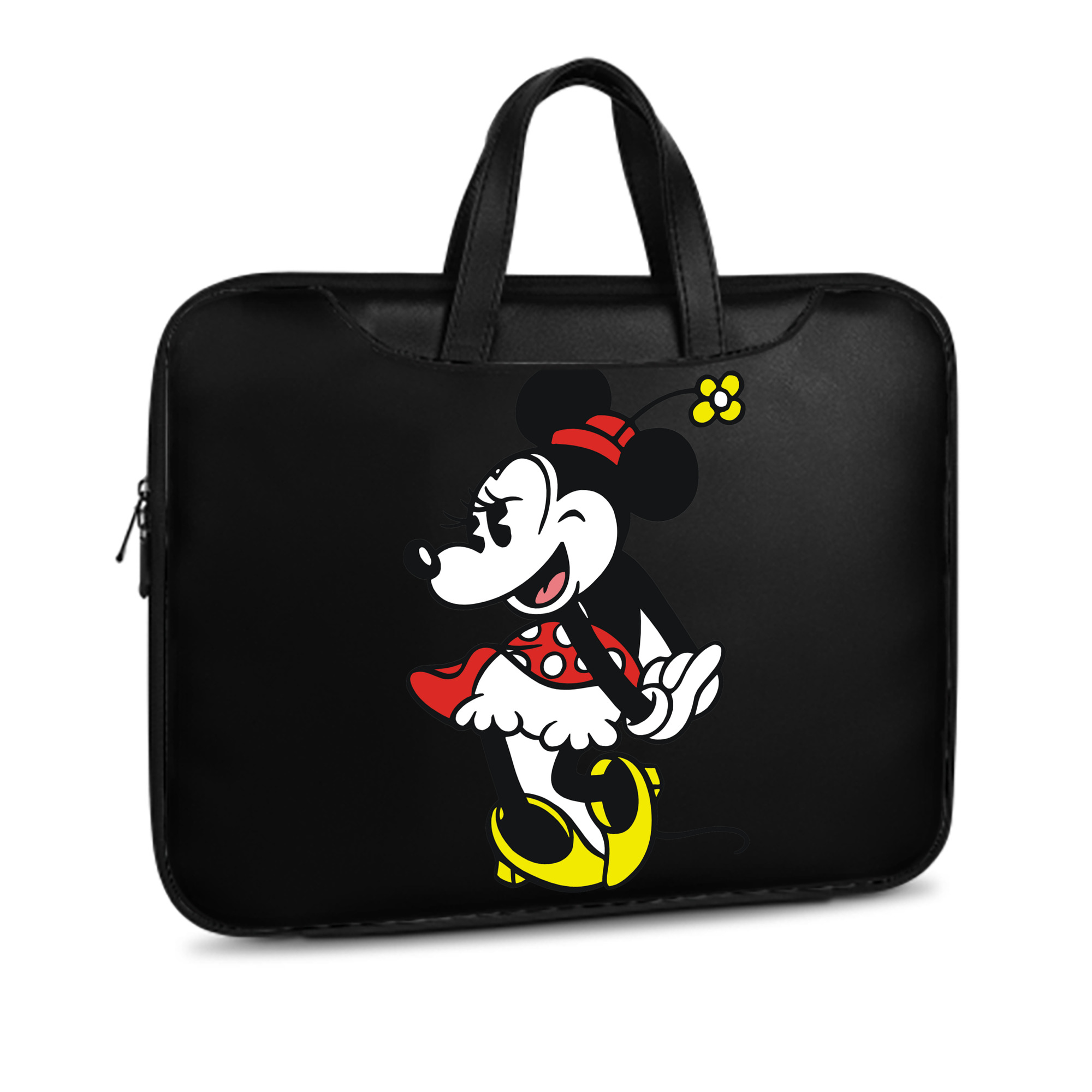 （画像用） ミッキーマウス Mickey Mouse レザーラップトップバッグ　ノートパソコンケース