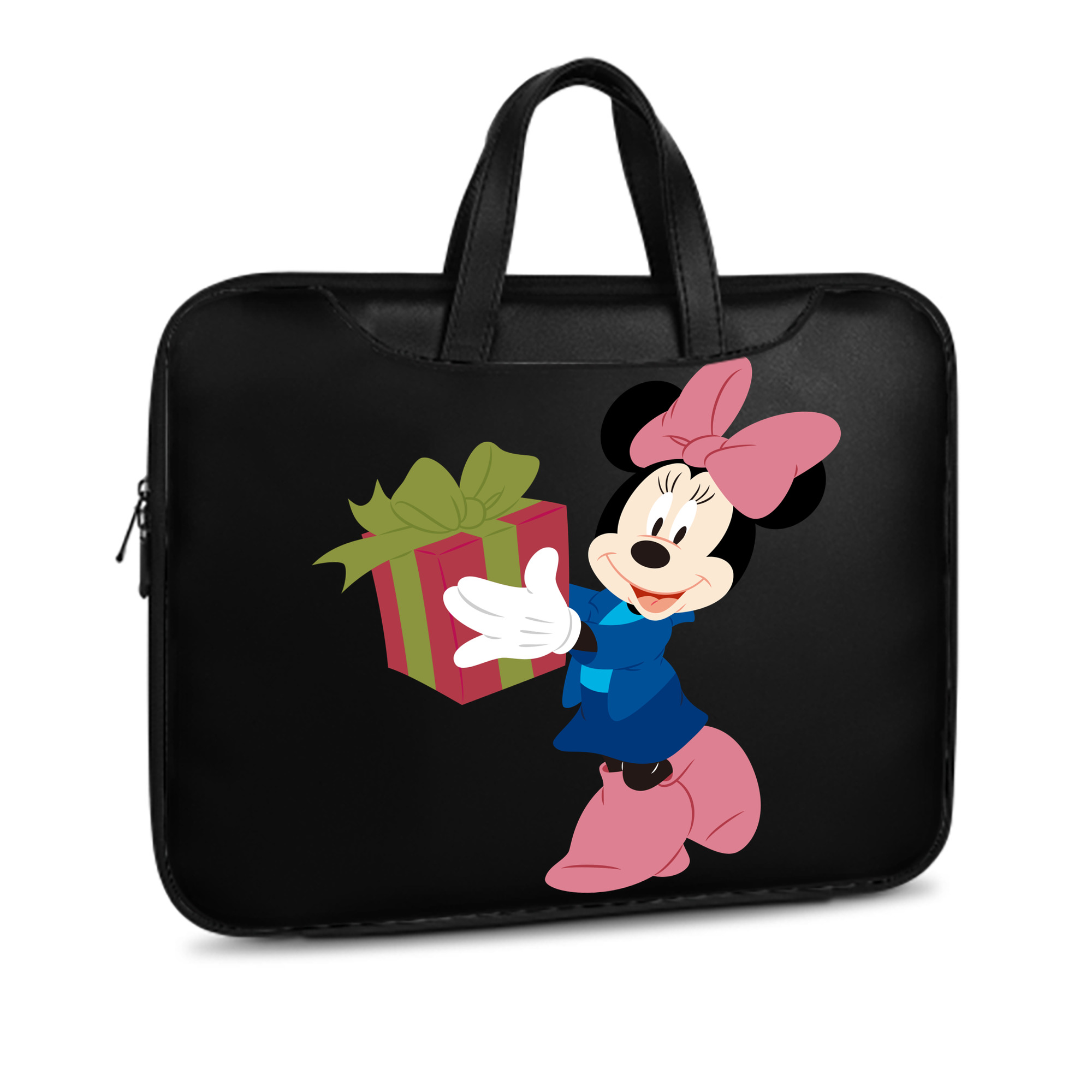 （画像用） ミッキーマウス Mickey Mouse レザーラップトップバッグ　ノートパソコンケース