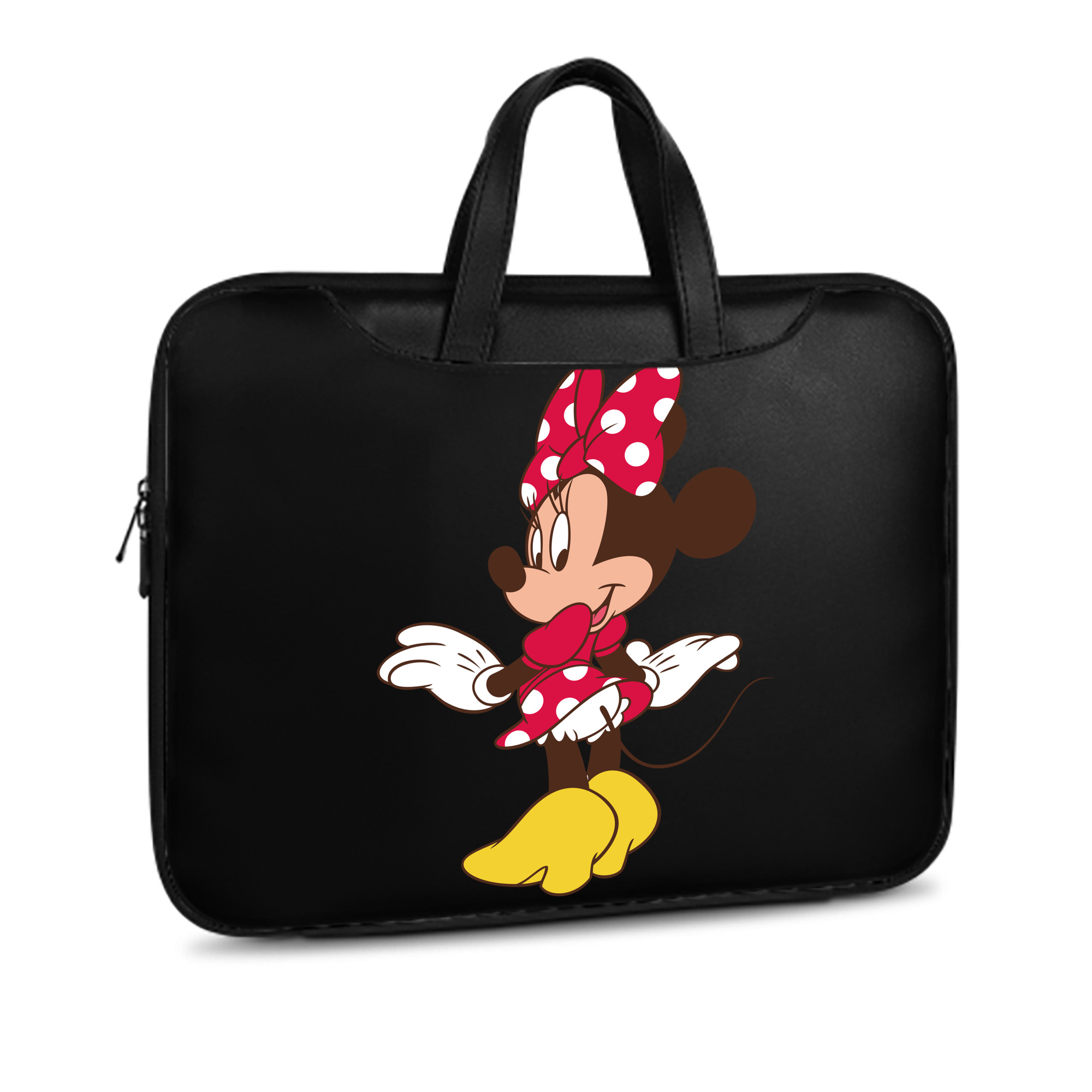 （画像用） ミッキーマウス Mickey Mouse レザーラップトップバッグ　ノートパソコンケース