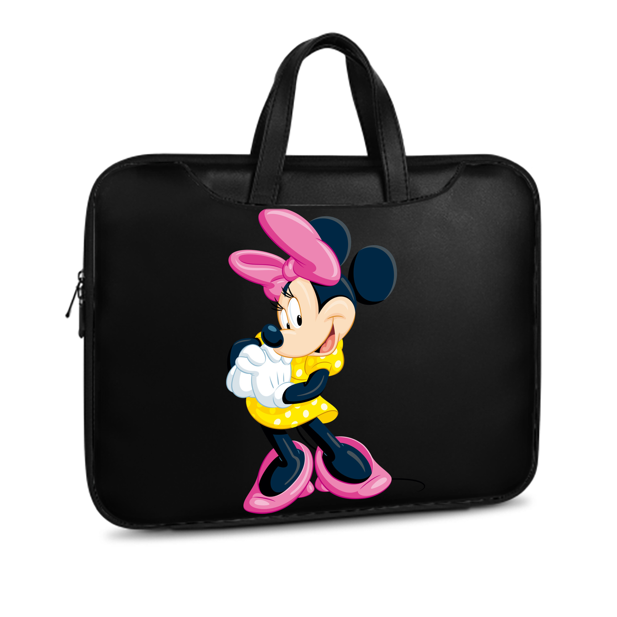 （画像用） ミッキーマウス Mickey Mouse レザーラップトップバッグ　ノートパソコンケース