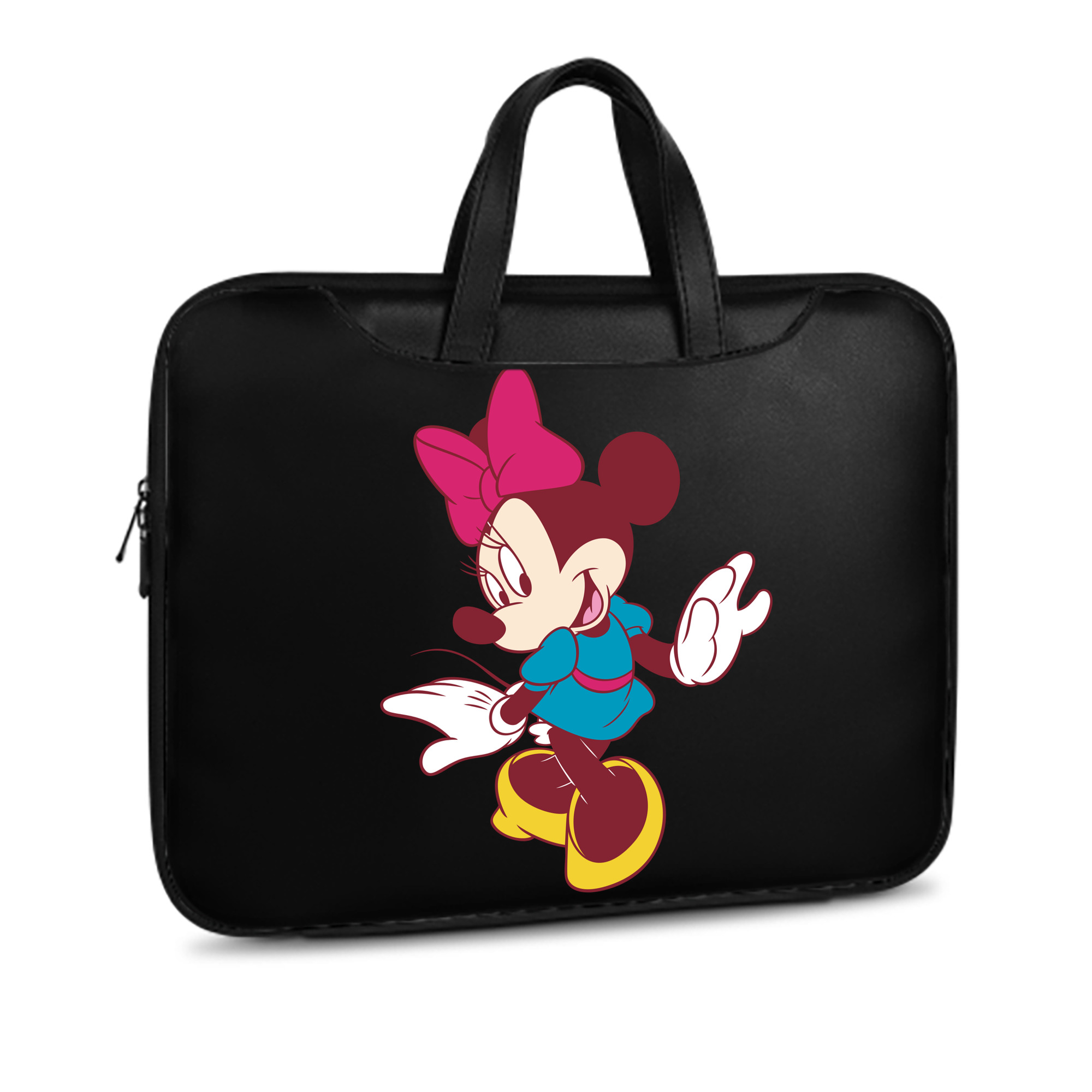 （画像用） ミッキーマウス Mickey Mouse レザーラップトップバッグ　ノートパソコンケース