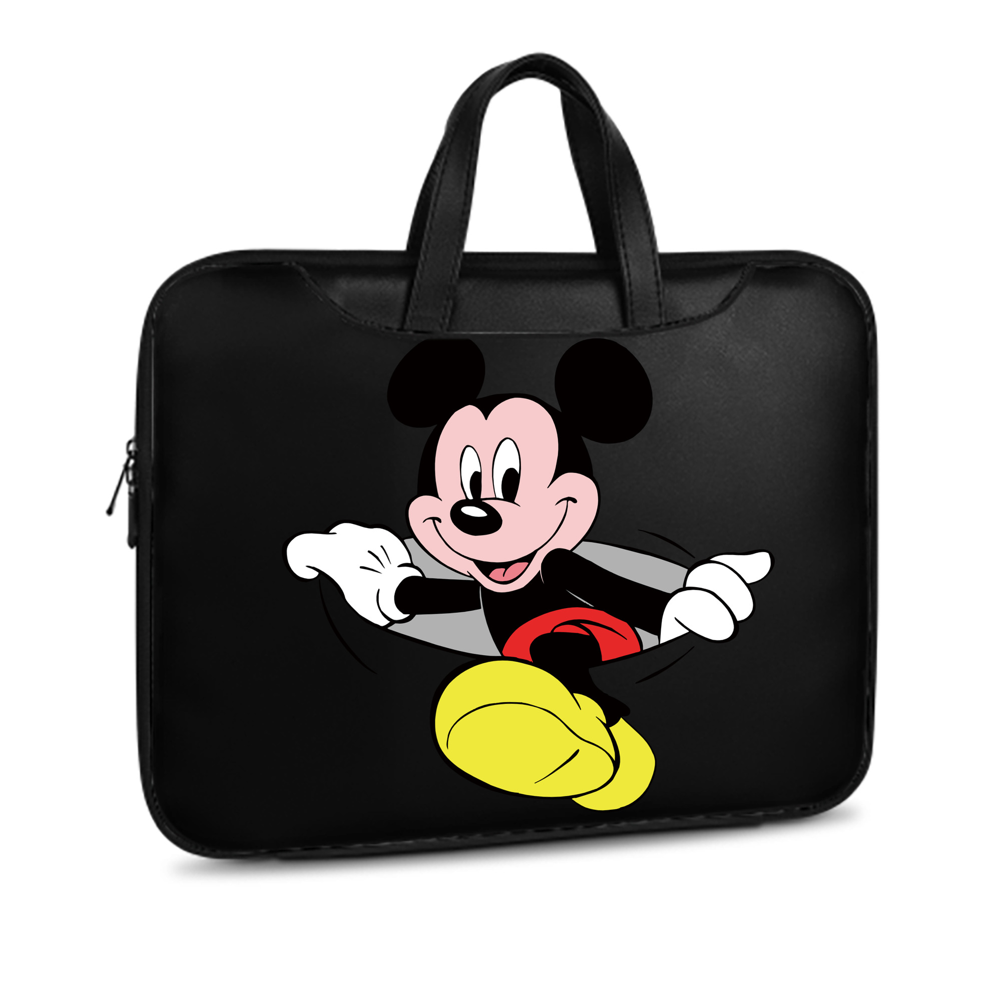 （画像用） ミッキーマウス Mickey Mouse レザーラップトップバッグ　ノートパソコンケース