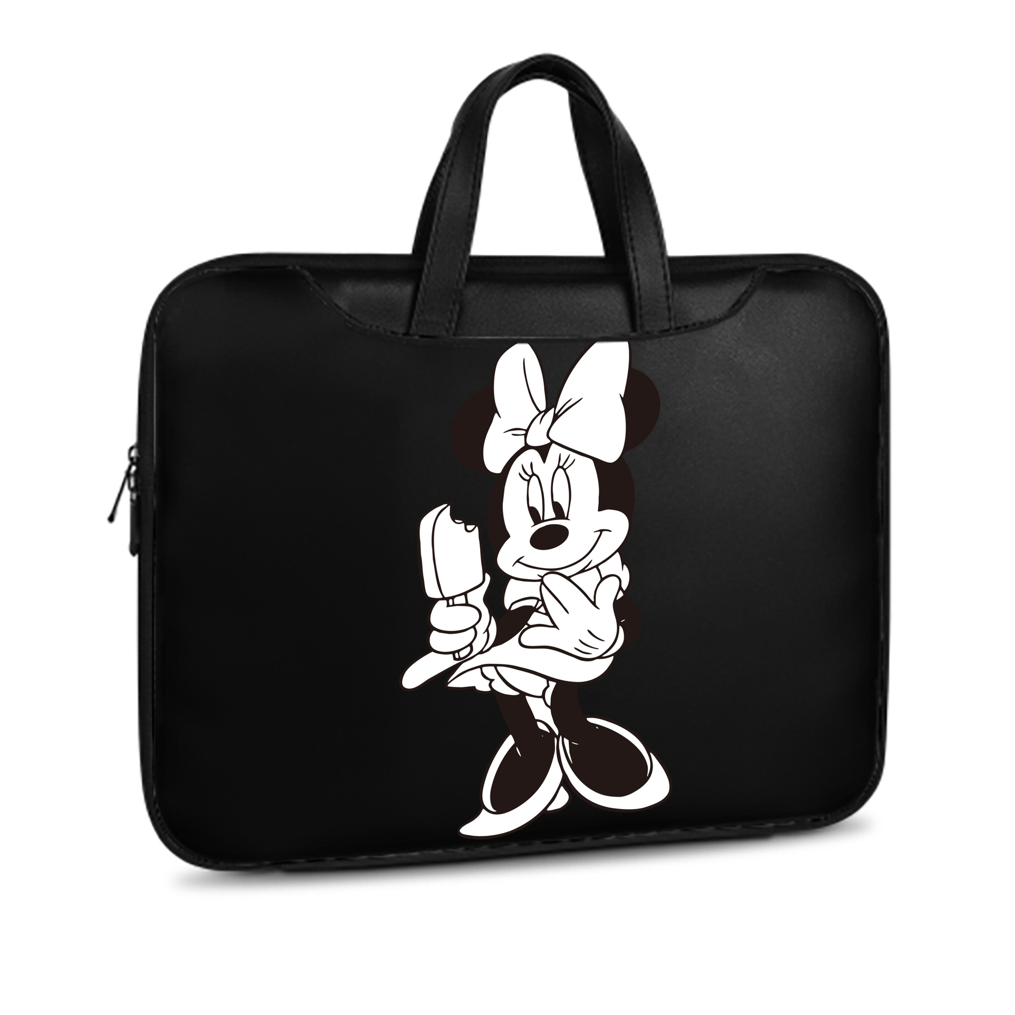 （画像用） ミッキーマウス Mickey Mouse レザーラップトップバッグ　ノートパソコンケース