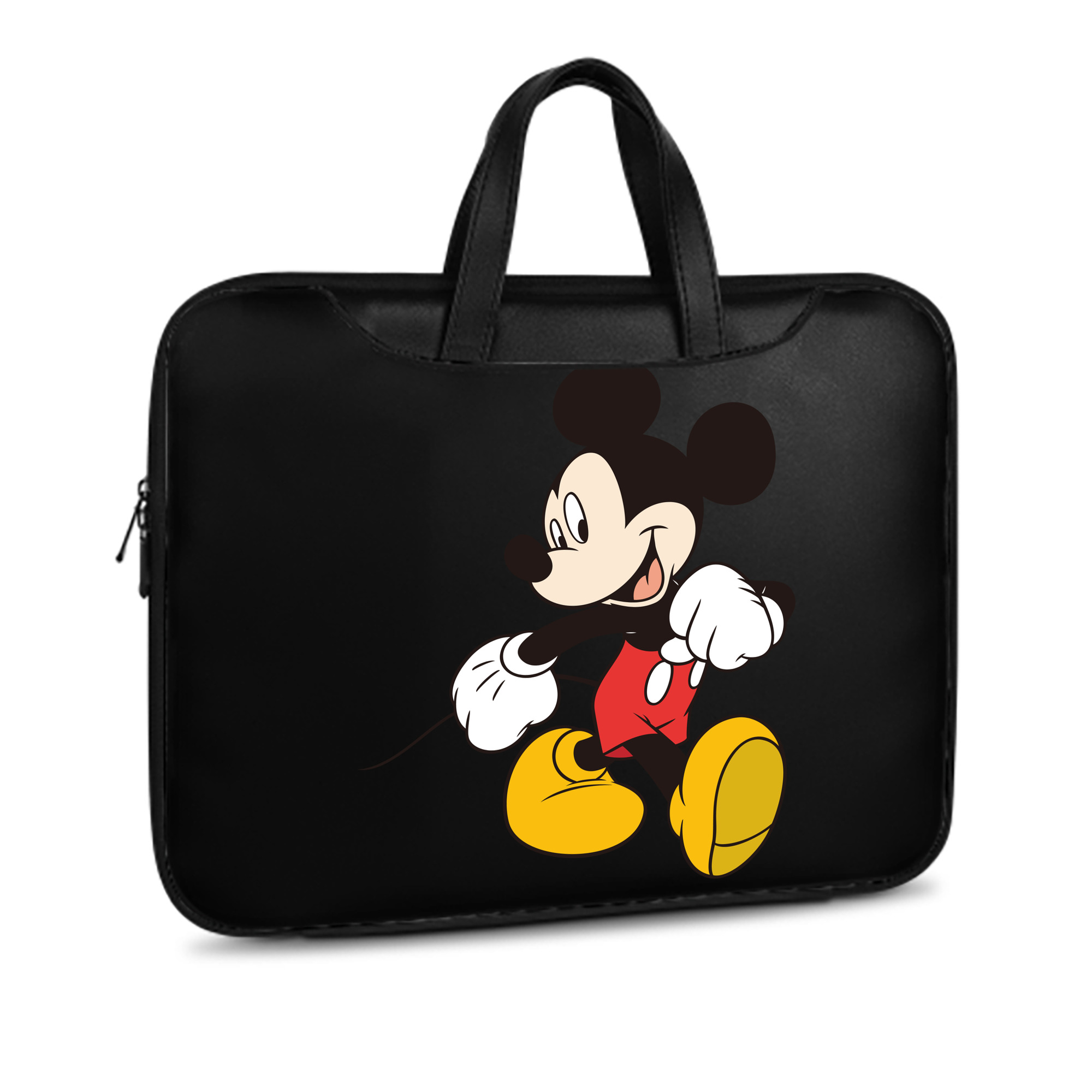 ミッキーマウス Mickey Mouse レザーラップトップバッグ　ノートパソコンケース