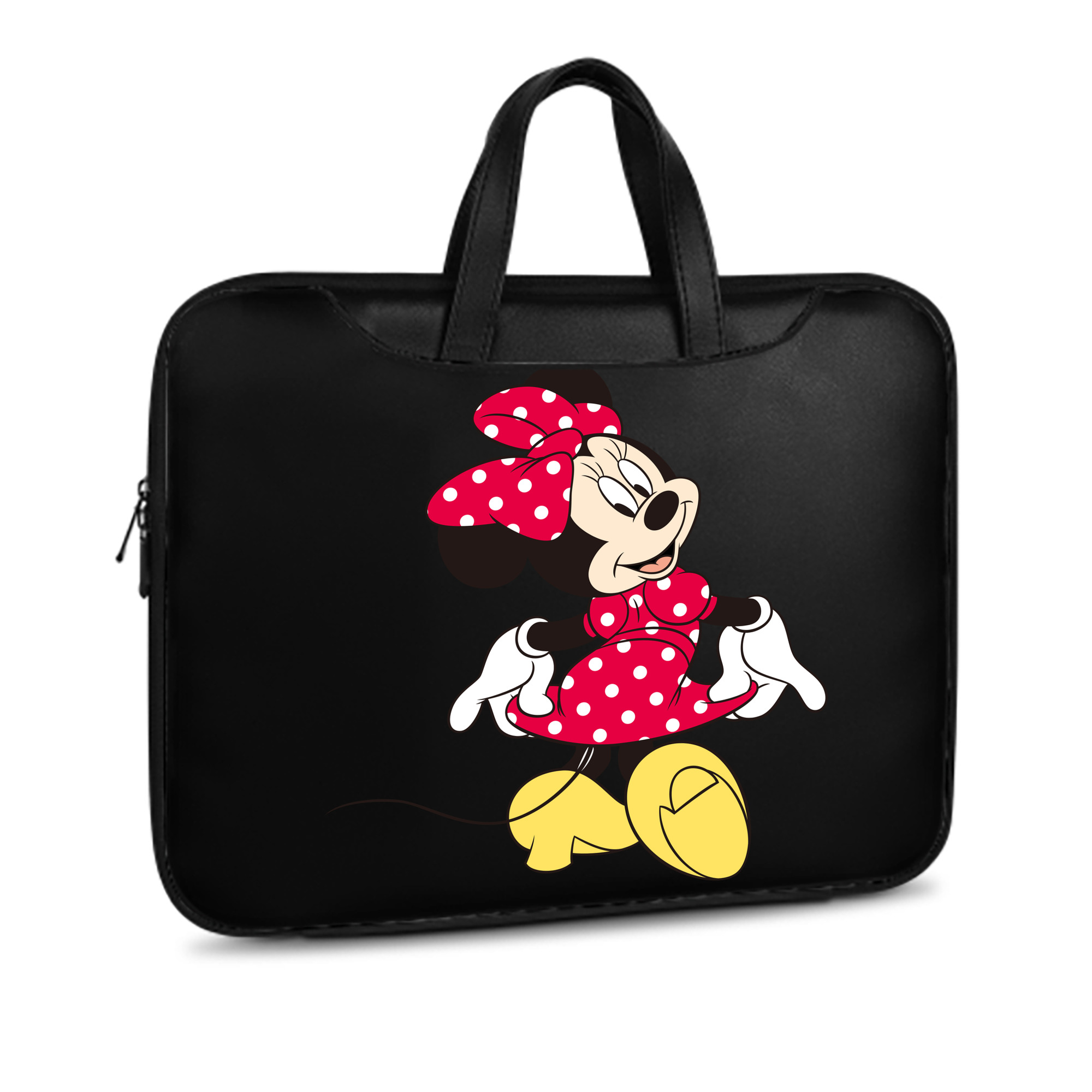 （画像用） ミッキーマウス Mickey Mouse レザーラップトップバッグ　ノートパソコンケース