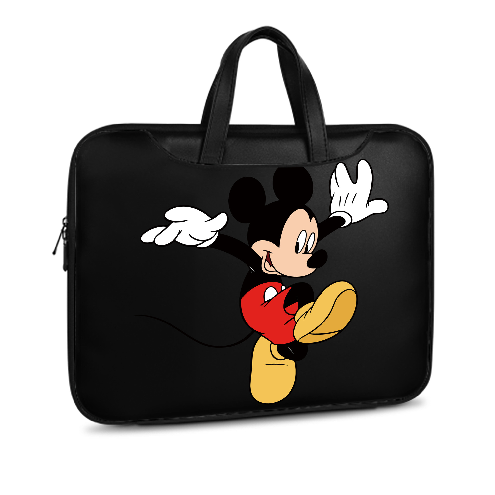 ミッキーマウス Mickey Mouse レザーラップトップバッグ　ノートパソコンケース