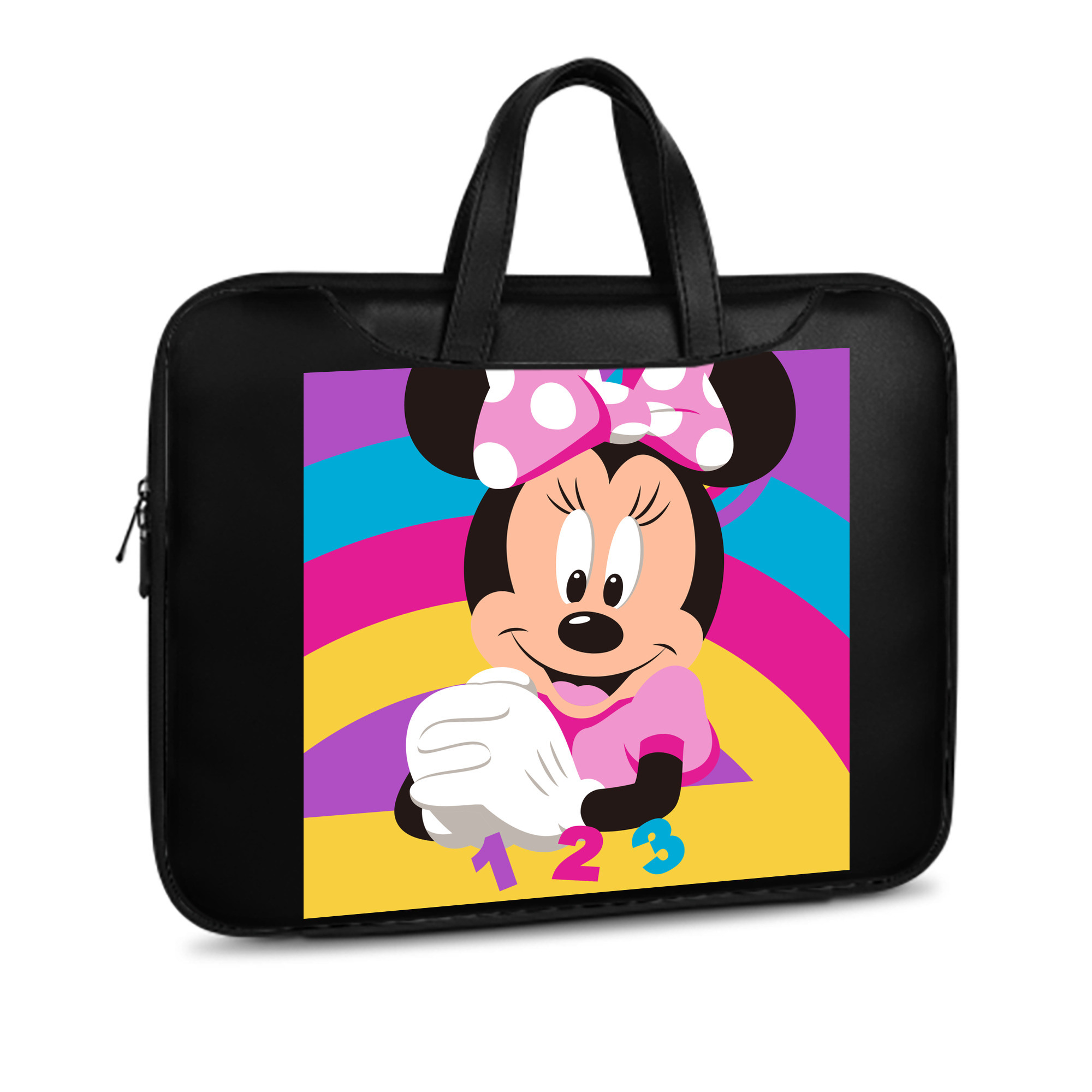 （画像用） ミッキーマウス Mickey Mouse レザーラップトップバッグ　ノートパソコンケース