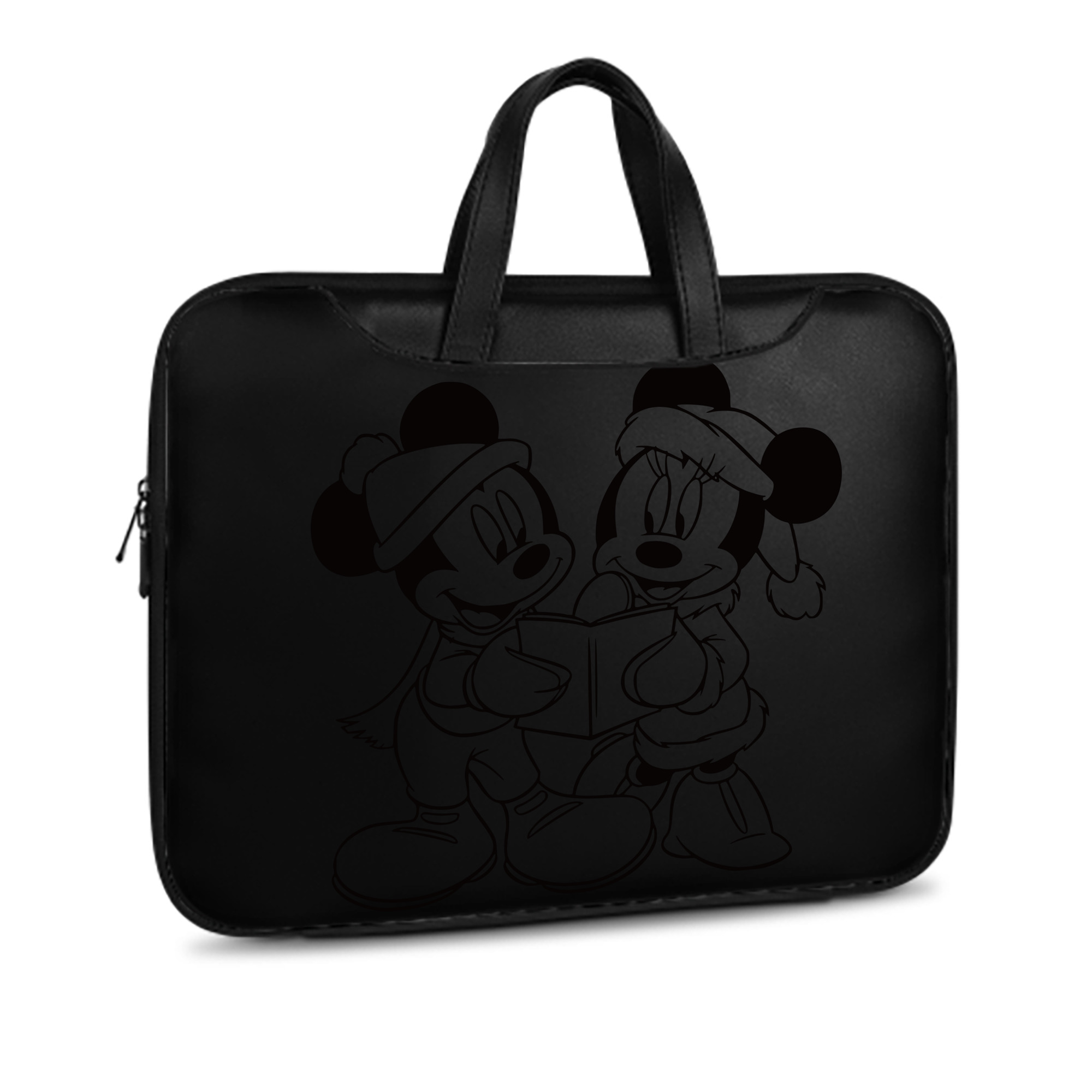 （画像用） ミッキーマウス Mickey Mouse レザーラップトップバッグ　ノートパソコンケース