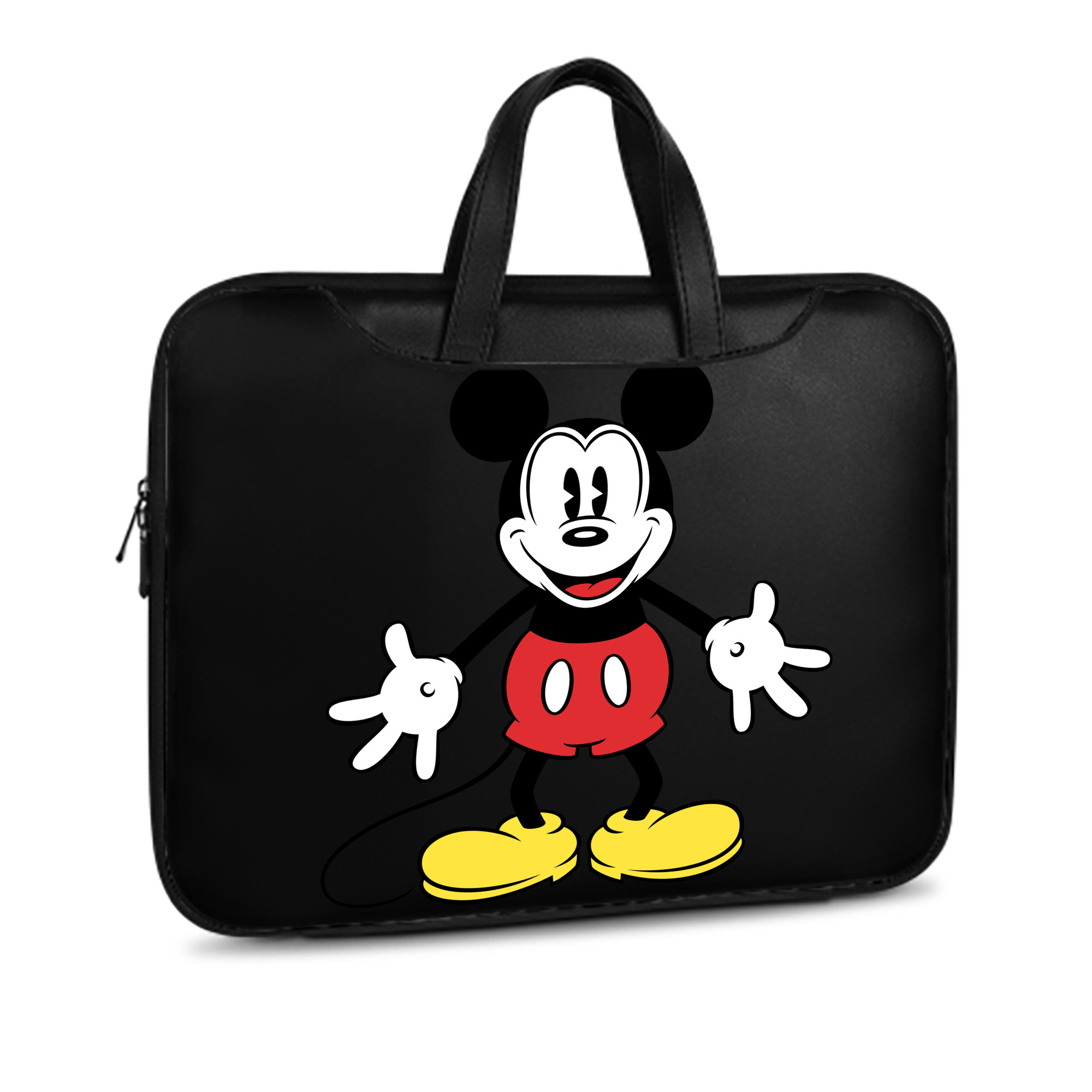 ミッキーマウス Mickey Mouse レザーラップトップバッグ　ノートパソコンケース