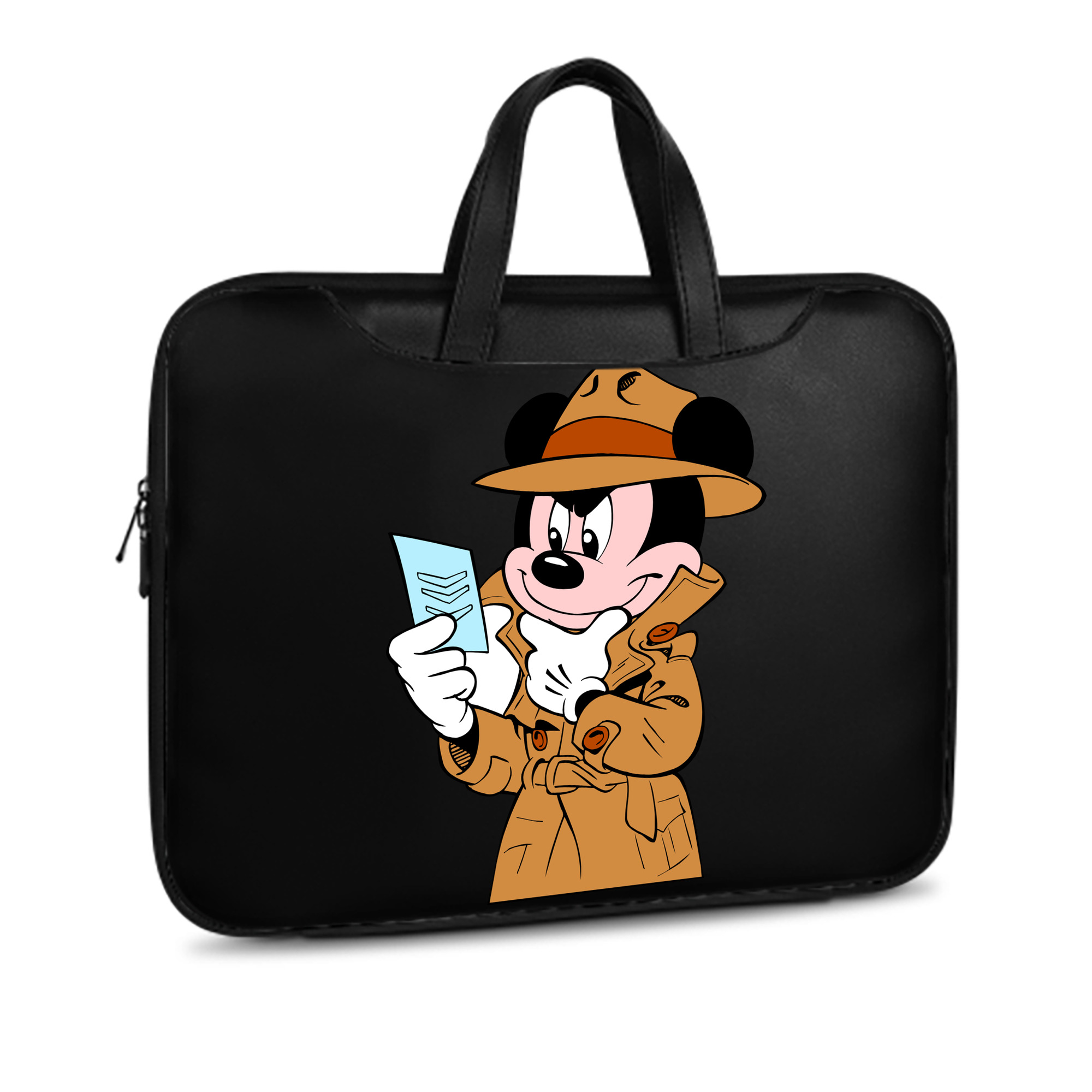 （画像用） ミッキーマウス Mickey Mouse レザーラップトップバッグ　ノートパソコンケース