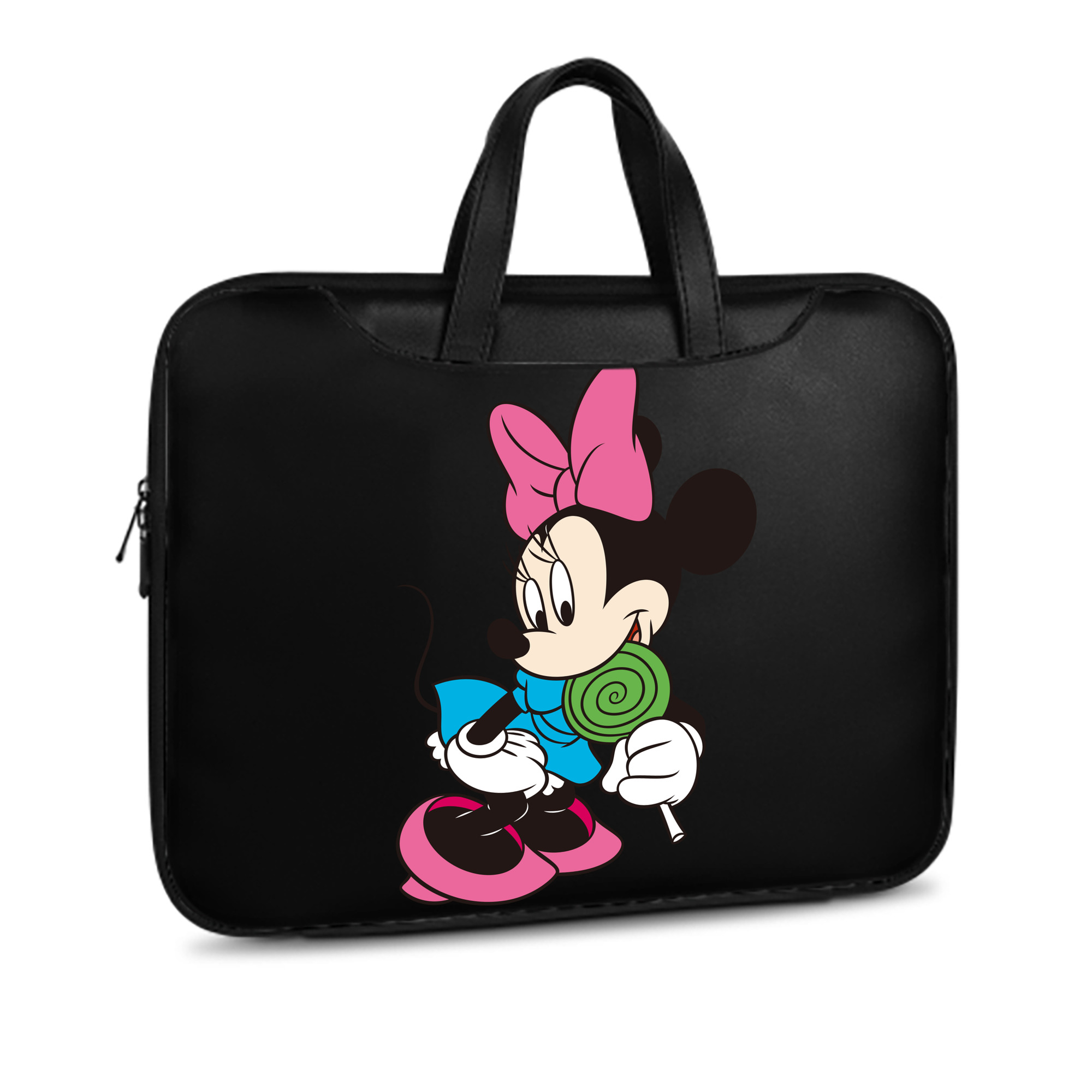 （画像用） ミッキーマウス Mickey Mouse レザーラップトップバッグ　ノートパソコンケース