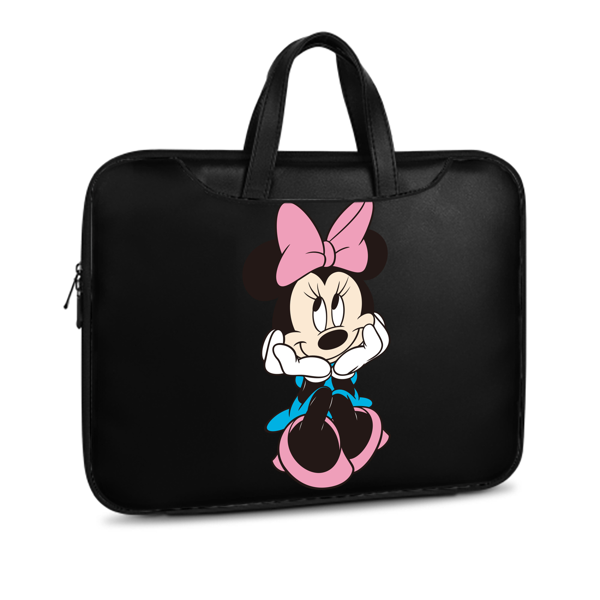 （画像用） ミッキーマウス Mickey Mouse レザーラップトップバッグ　ノートパソコンケース