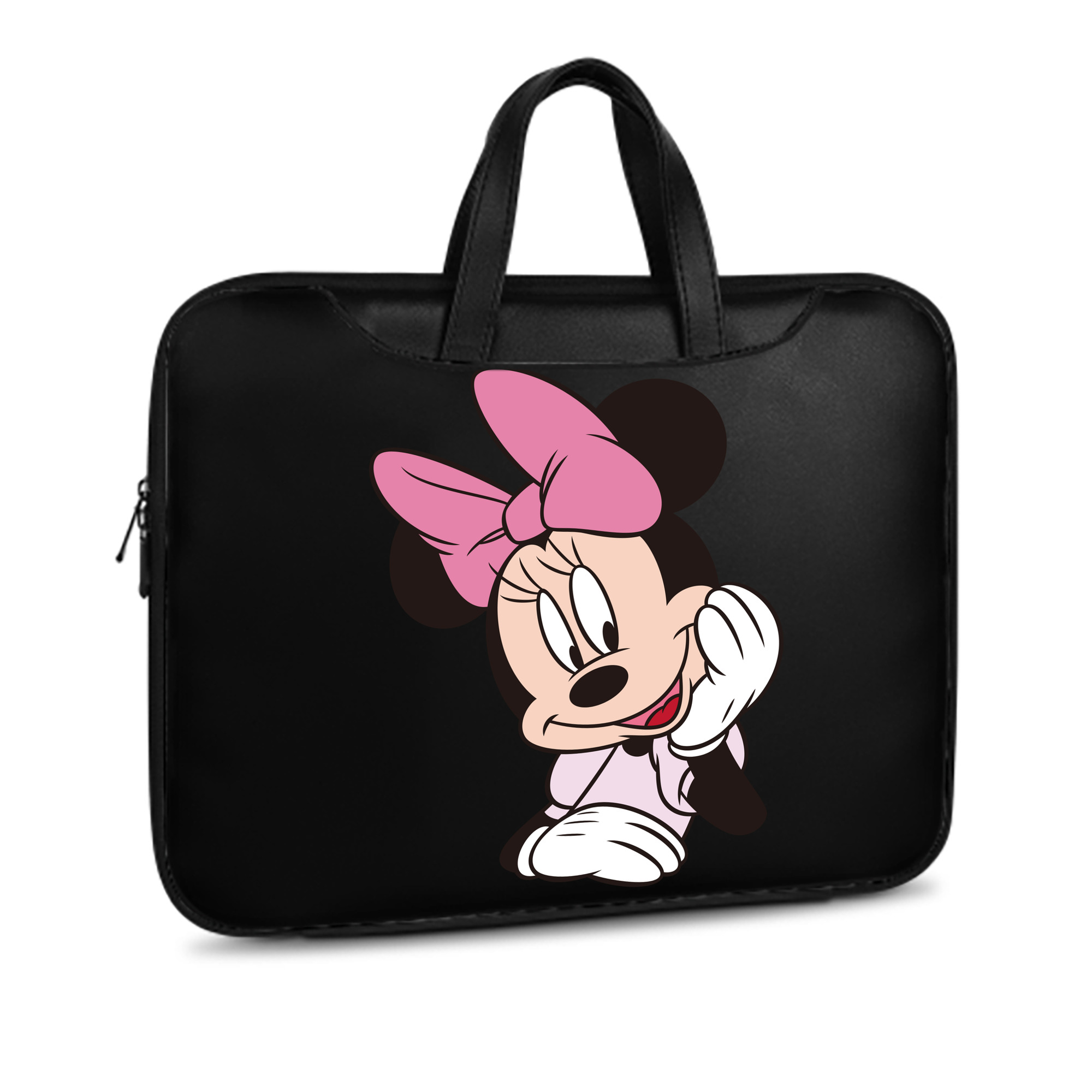 （画像用） ミッキーマウス Mickey Mouse レザーラップトップバッグ　ノートパソコンケース