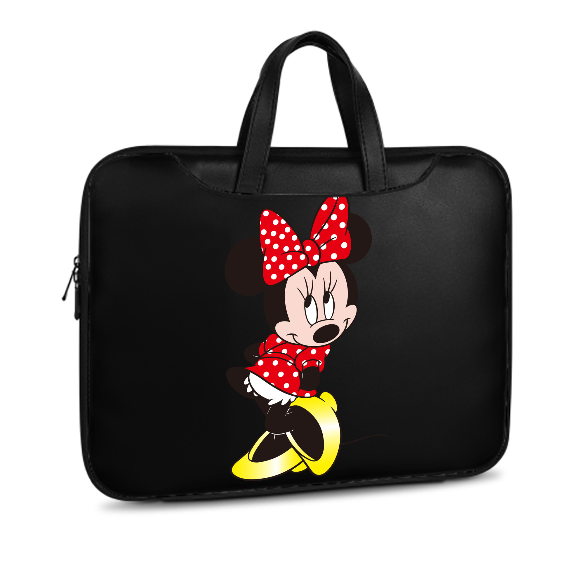 （画像用） ミッキーマウス Mickey Mouse レザーラップトップバッグ　ノートパソコンケース