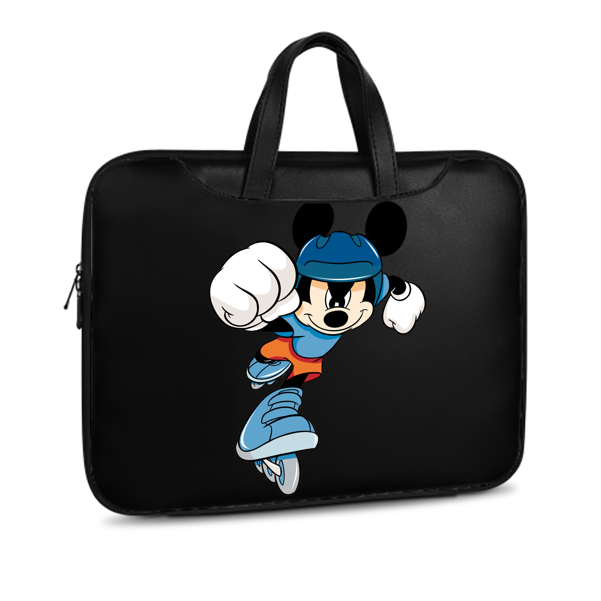 （画像用） ミッキーマウス Mickey Mouse レザーラップトップバッグ　ノートパソコンケース
