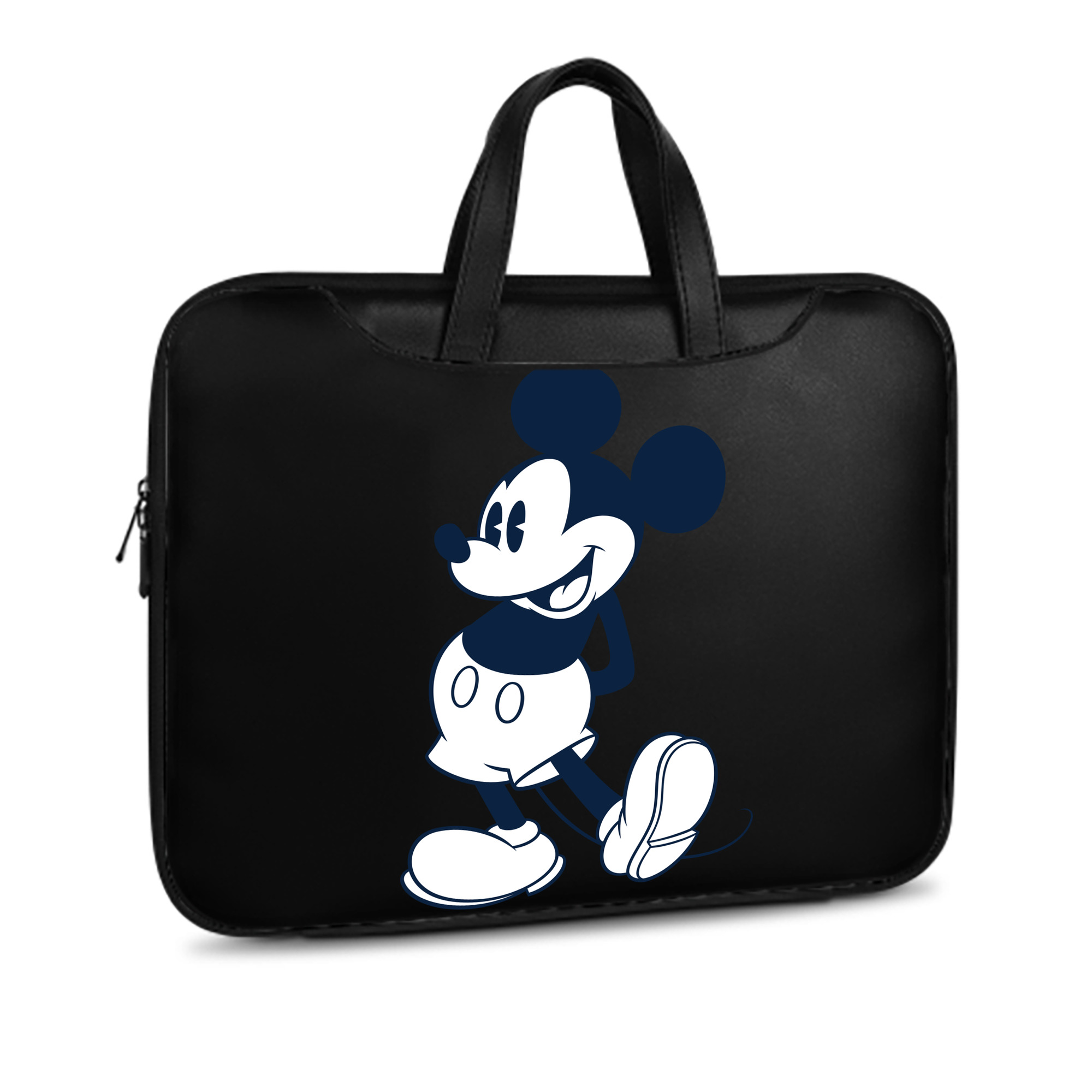 ミッキーマウス Mickey Mouse レザーラップトップバッグ　ノートパソコンケース