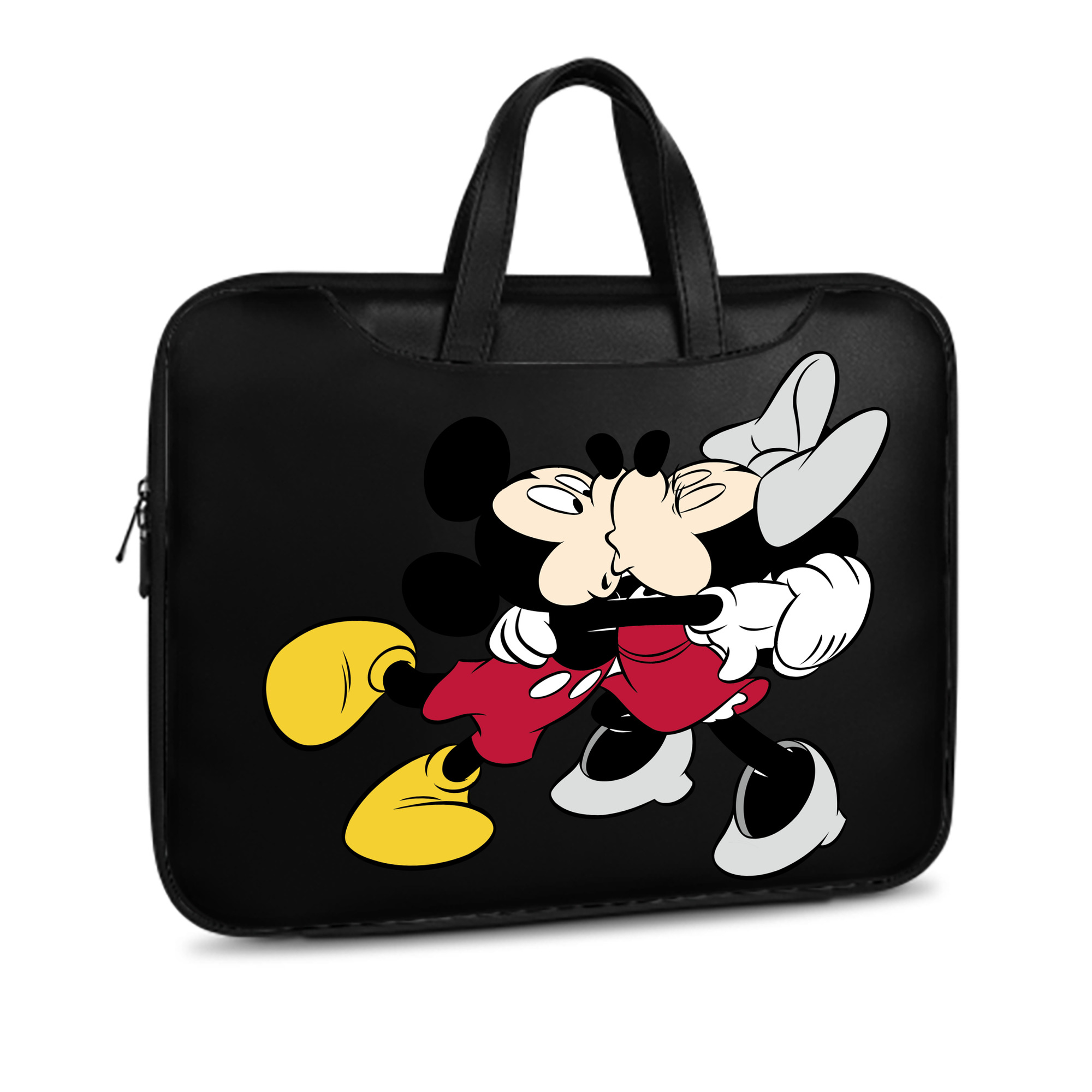（画像用） ミッキーマウス Mickey Mouse レザーラップトップバッグ　ノートパソコンケース