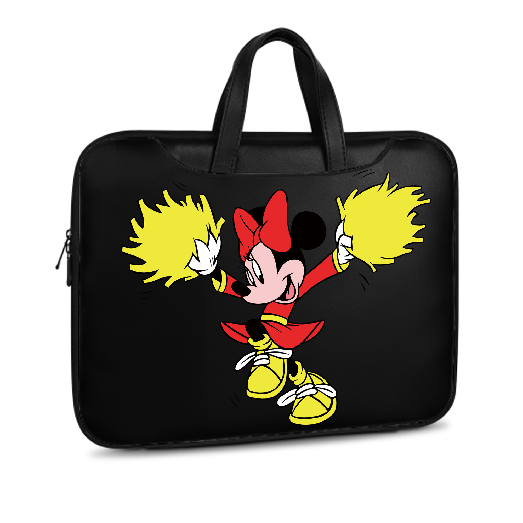（画像用） ミッキーマウス Mickey Mouse レザーラップトップバッグ　ノートパソコンケース