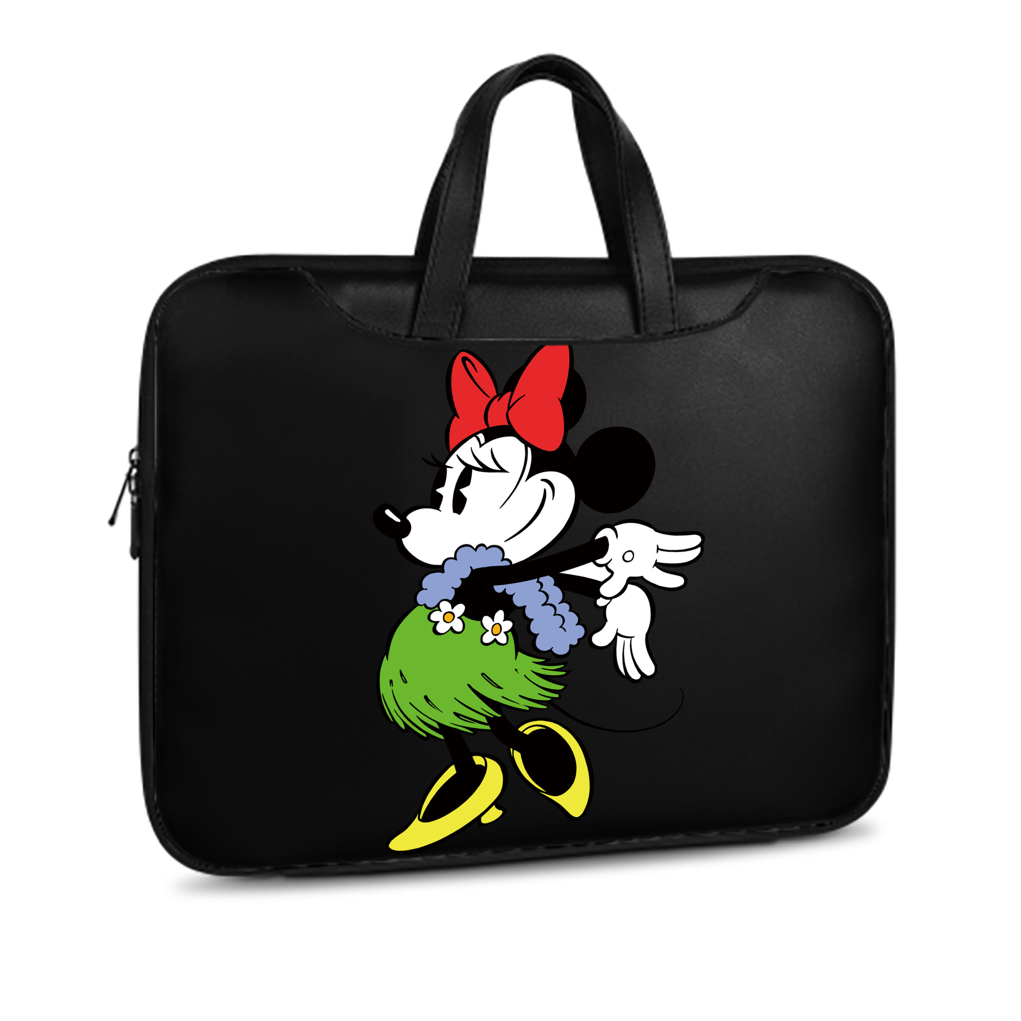 （画像用） ミッキーマウス Mickey Mouse レザーラップトップバッグ　ノートパソコンケース