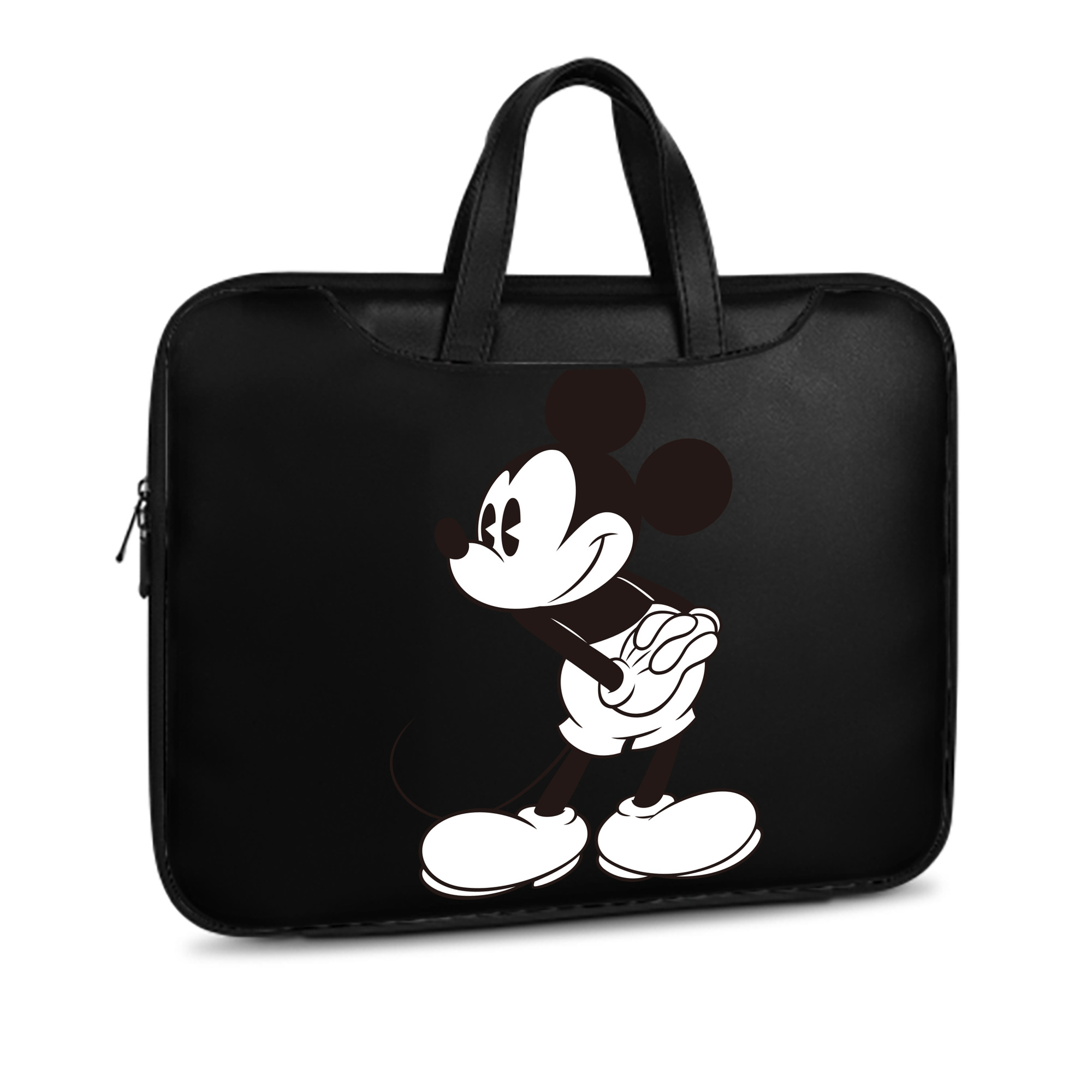 ミッキーマウス Mickey Mouse レザーラップトップバッグ　ノートパソコンケース