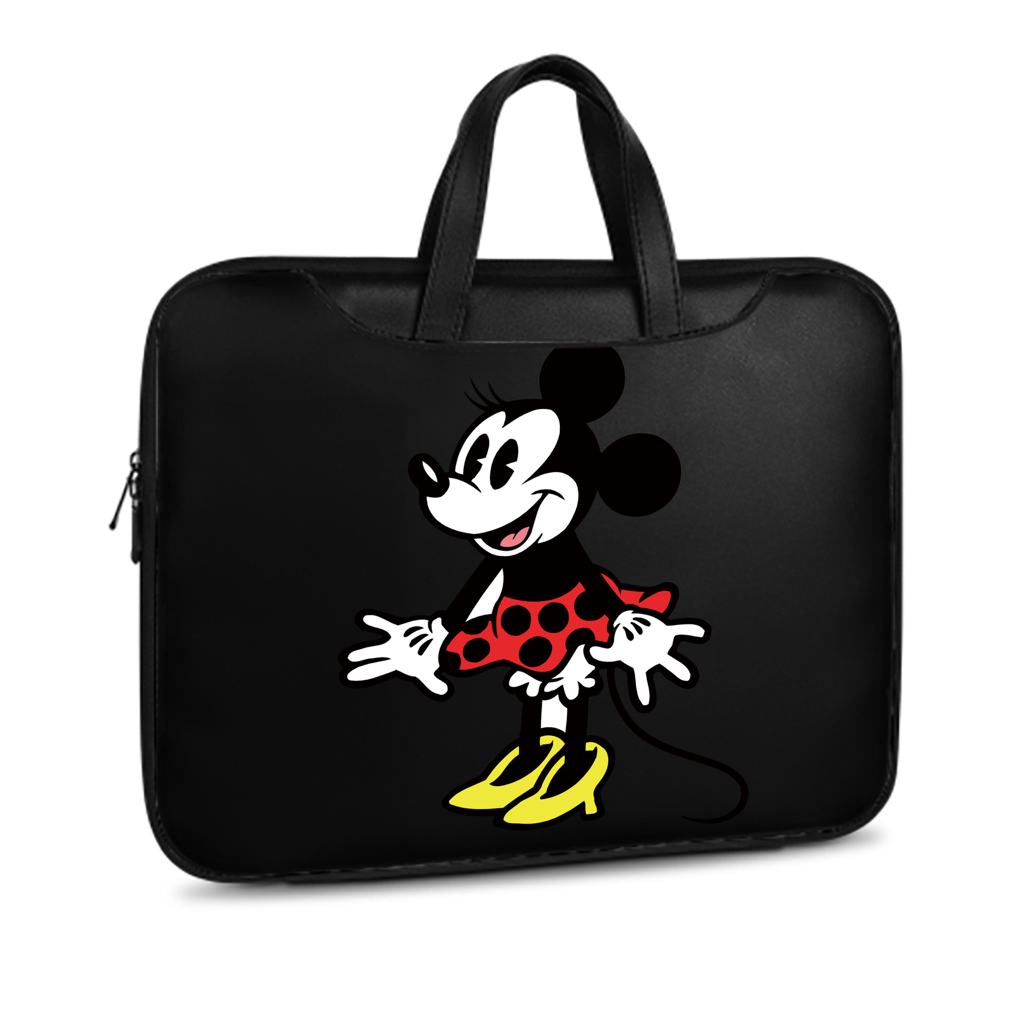 ミッキーマウス Mickey Mouse レザーラップトップバッグ　ノートパソコンケース