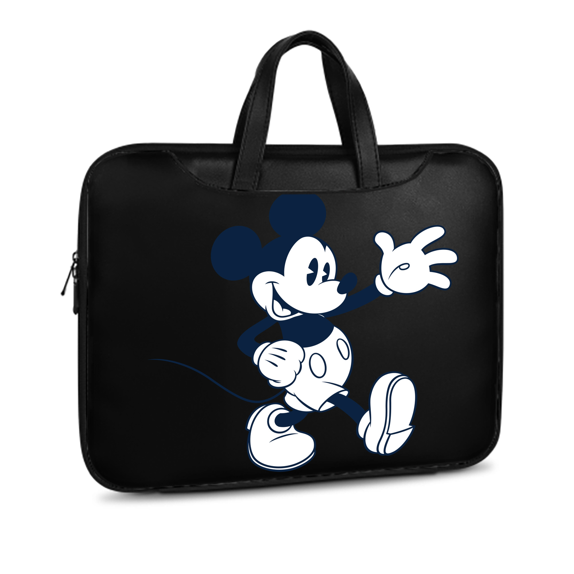（画像用） ミッキーマウス Mickey Mouse レザーラップトップバッグ　ノートパソコンケース