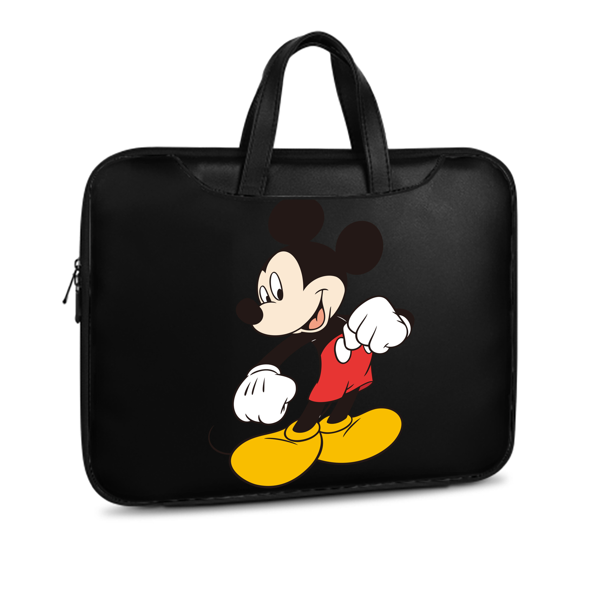 ミッキーマウス Mickey Mouse レザーラップトップバッグ　ノートパソコンケース