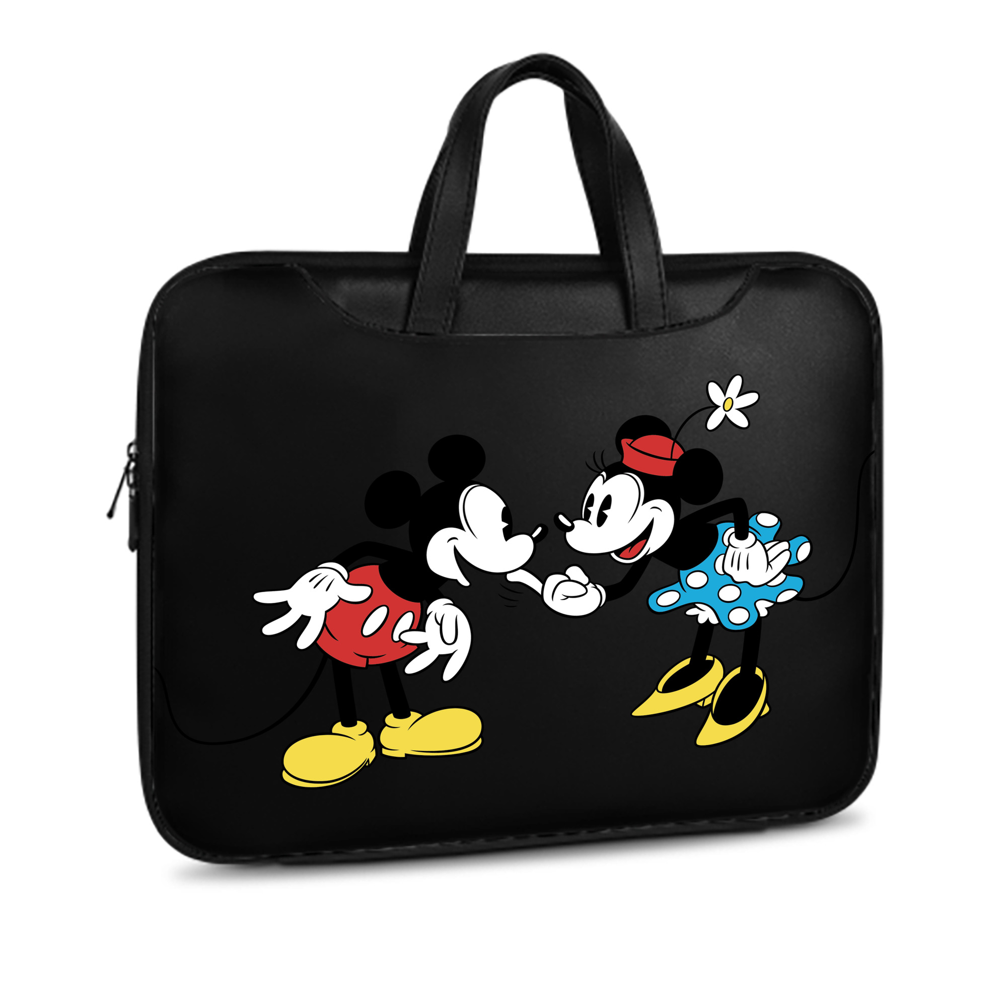 ミッキーマウス Mickey Mouse レザーラップトップバッグ　ノートパソコンケース