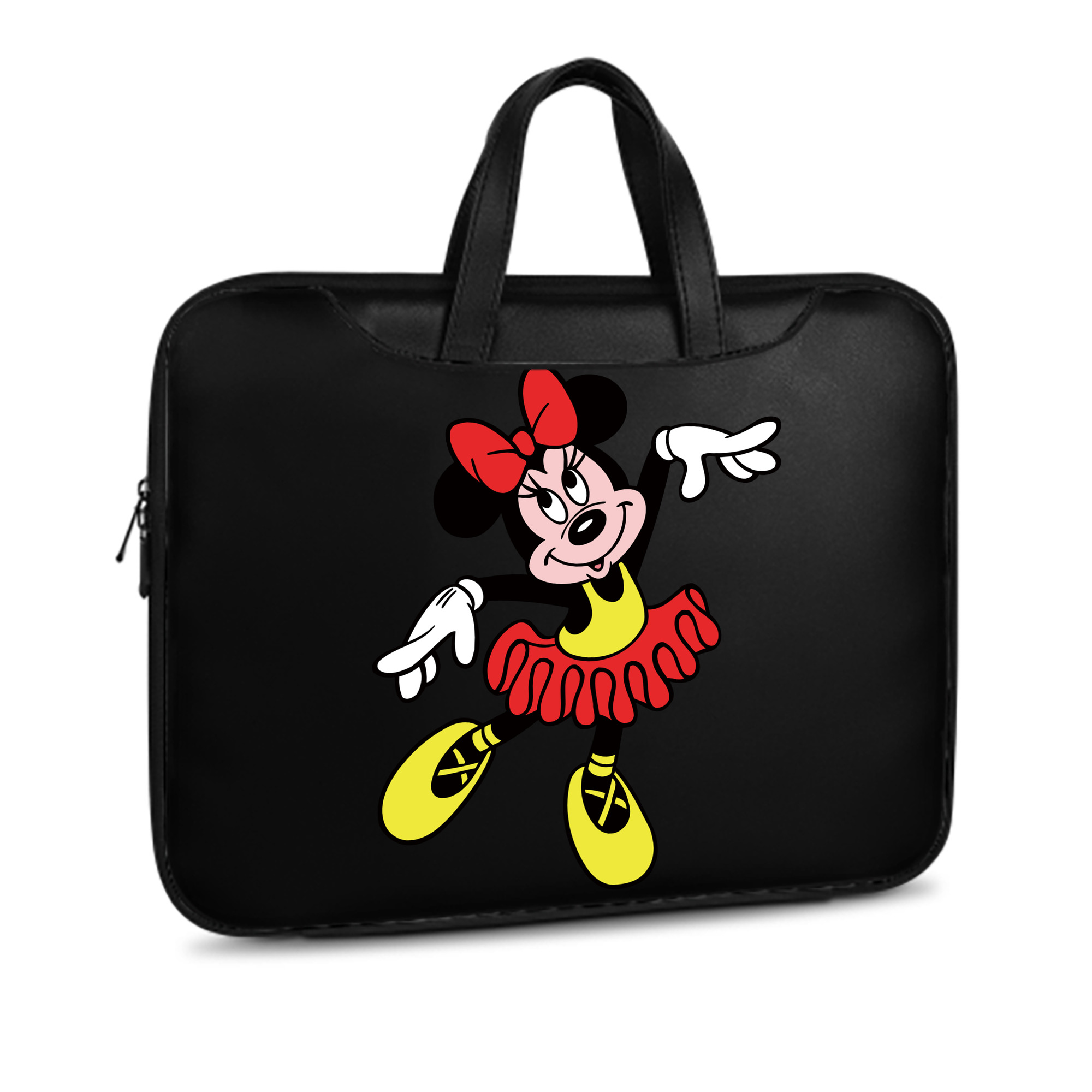（画像用） ミッキーマウス Mickey Mouse レザーラップトップバッグ　ノートパソコンケース