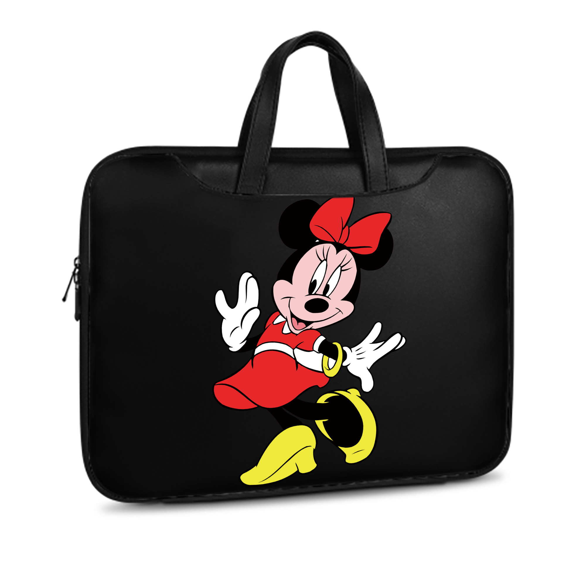 （画像用） ミッキーマウス Mickey Mouse レザーラップトップバッグ　ノートパソコンケース