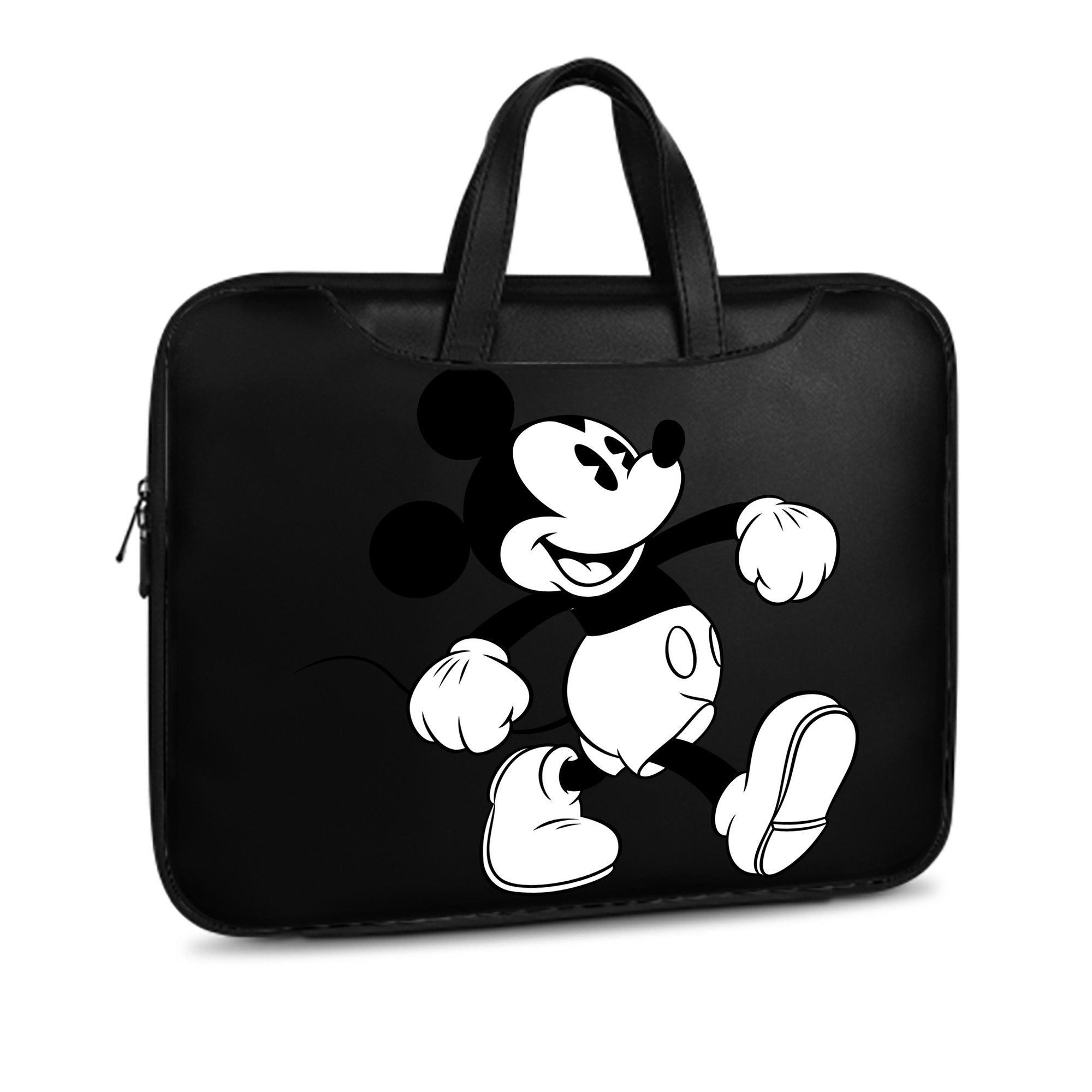 ミッキーマウス Mickey Mouse レザーラップトップバッグ　ノートパソコンケース