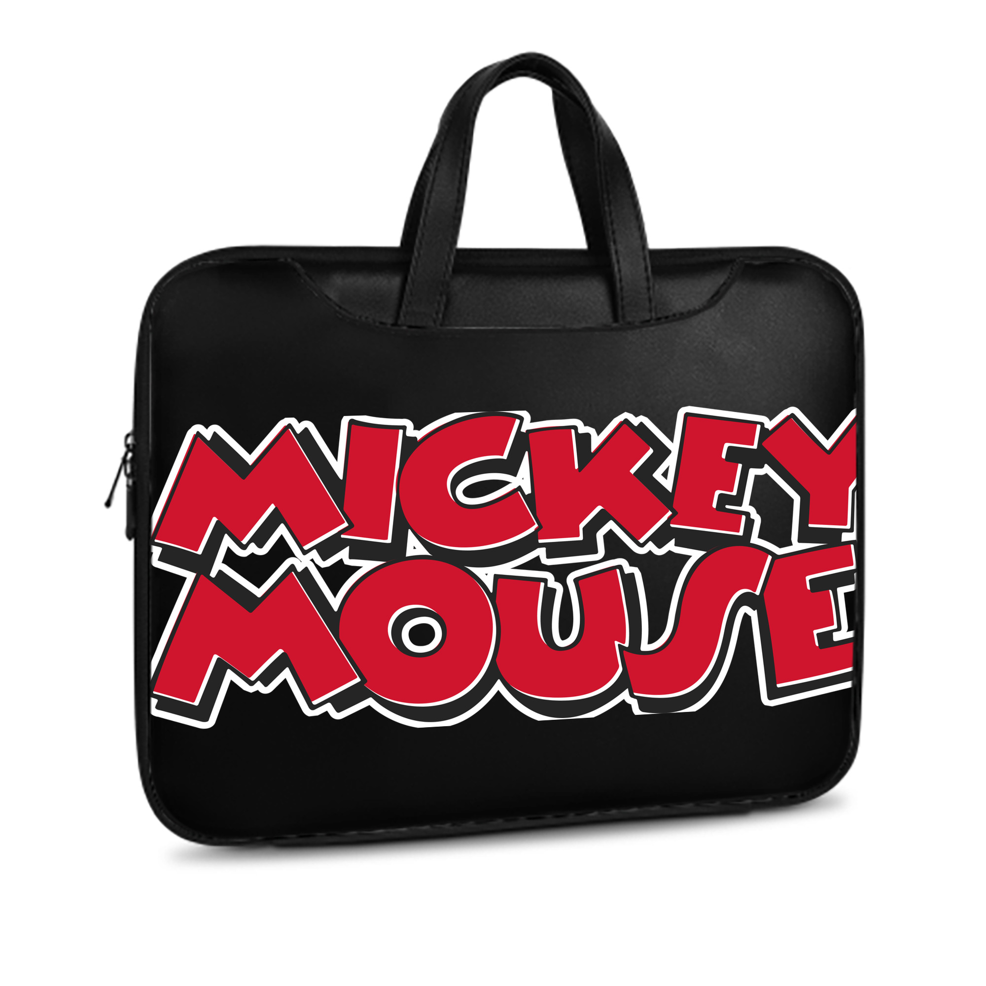 （画像用） ミッキーマウス Mickey Mouse レザーラップトップバッグ　ノートパソコンケース