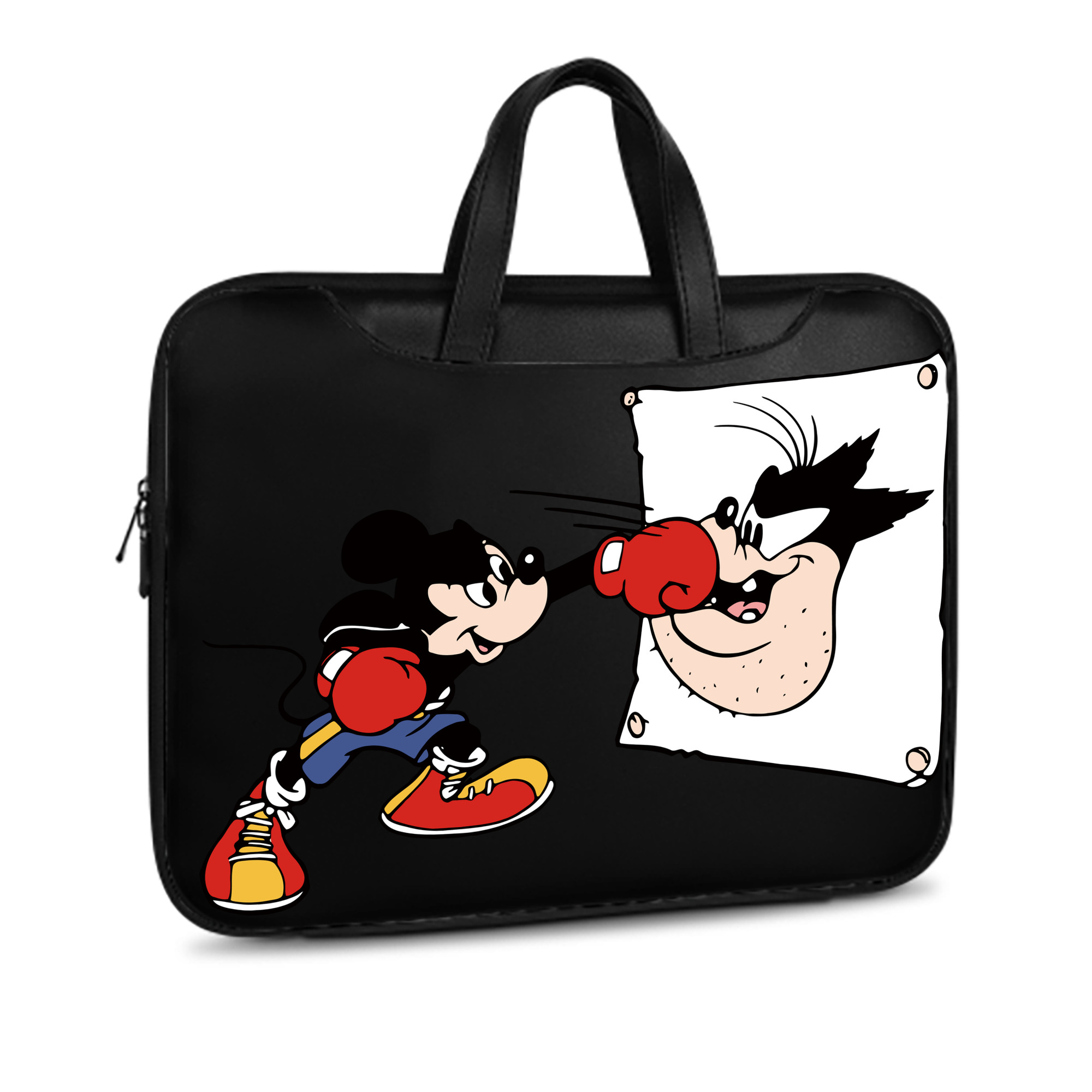 （画像用） ミッキーマウス Mickey Mouse レザーラップトップバッグ　ノートパソコンケース