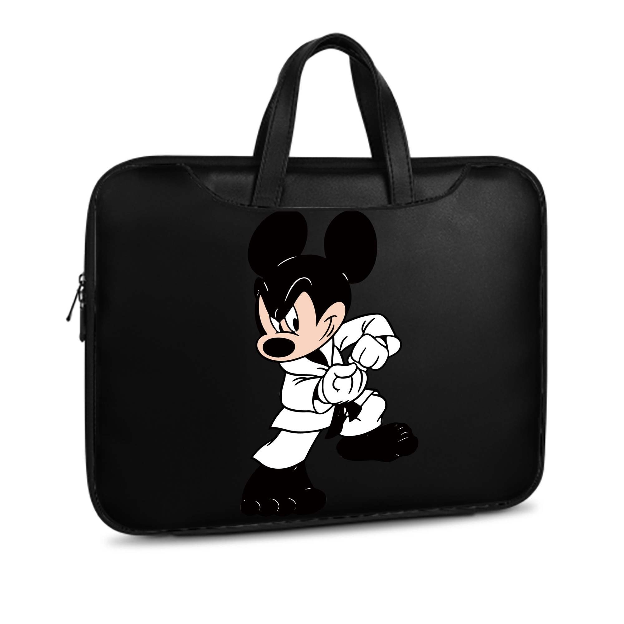 ミッキーマウス Mickey Mouse レザーラップトップバッグ　ノートパソコンケース