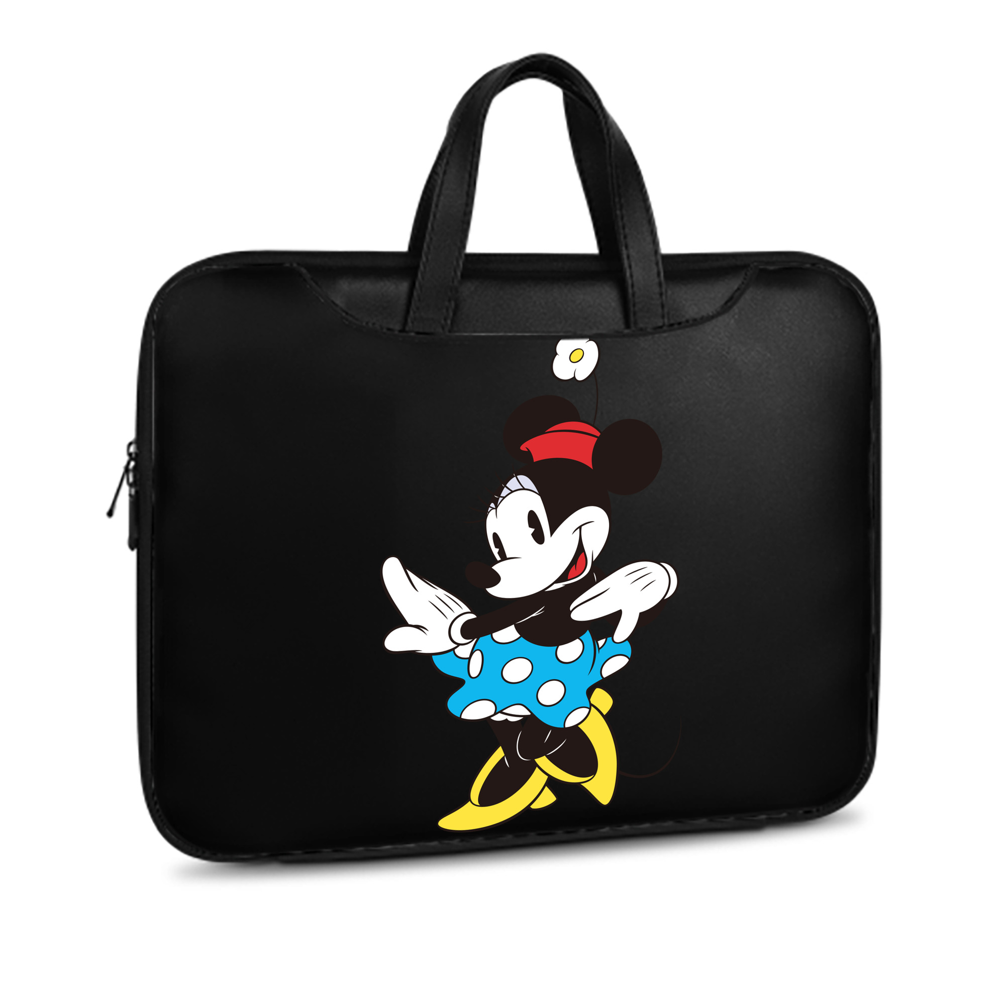 （画像用） ミッキーマウス Mickey Mouse レザーラップトップバッグ　ノートパソコンケース